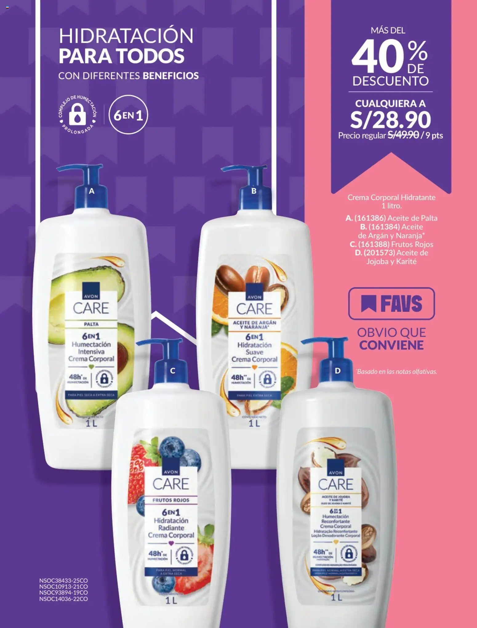 Catálogo Avon válido desde 17.06.2026 | Página: 136 | Productos: Desodorante, Aceite, Crema