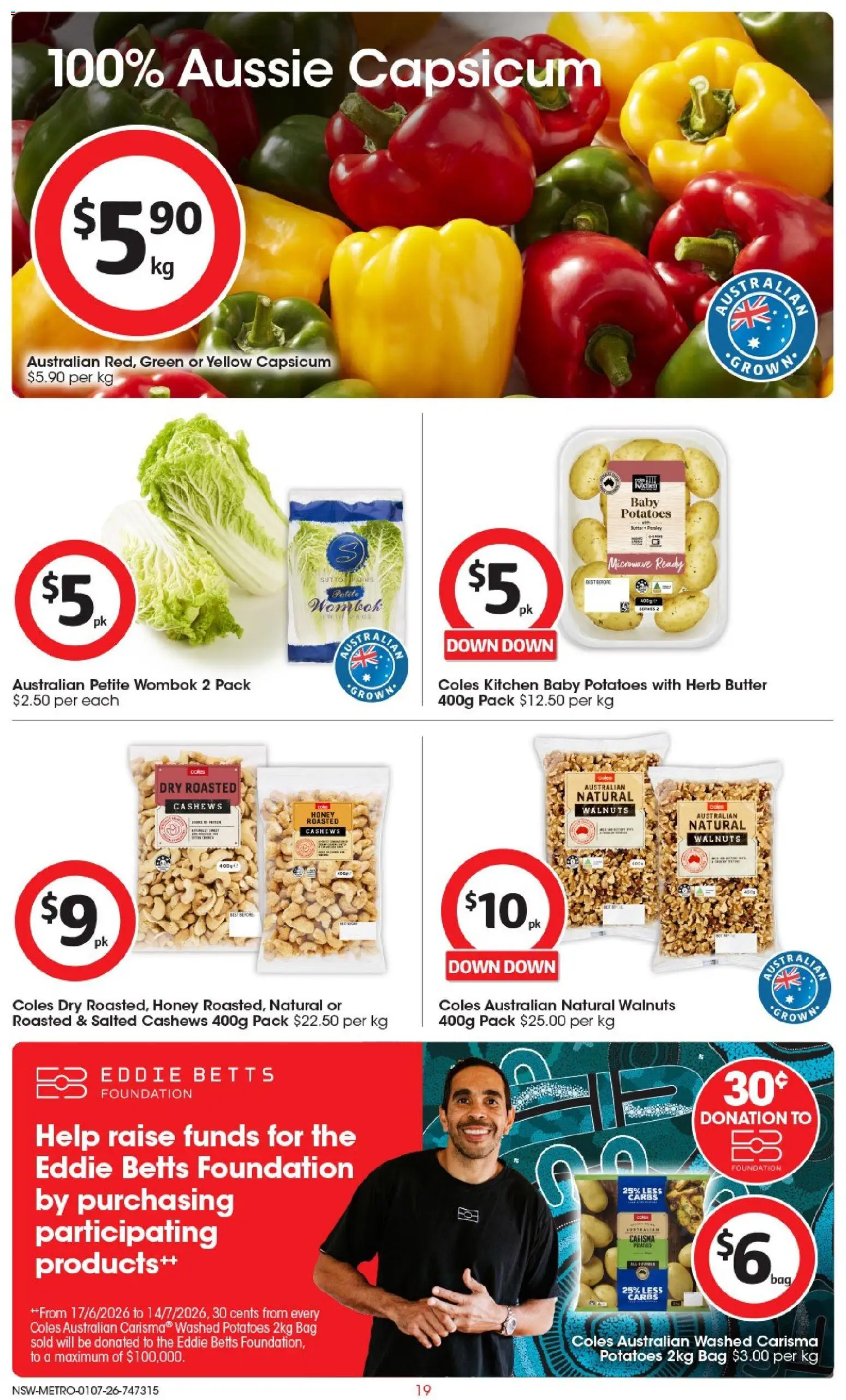 Coles catalogue - valid from 01/07/2026 | Page: 19 | Products: Capsicum, Herb, Potatoes, Microwave