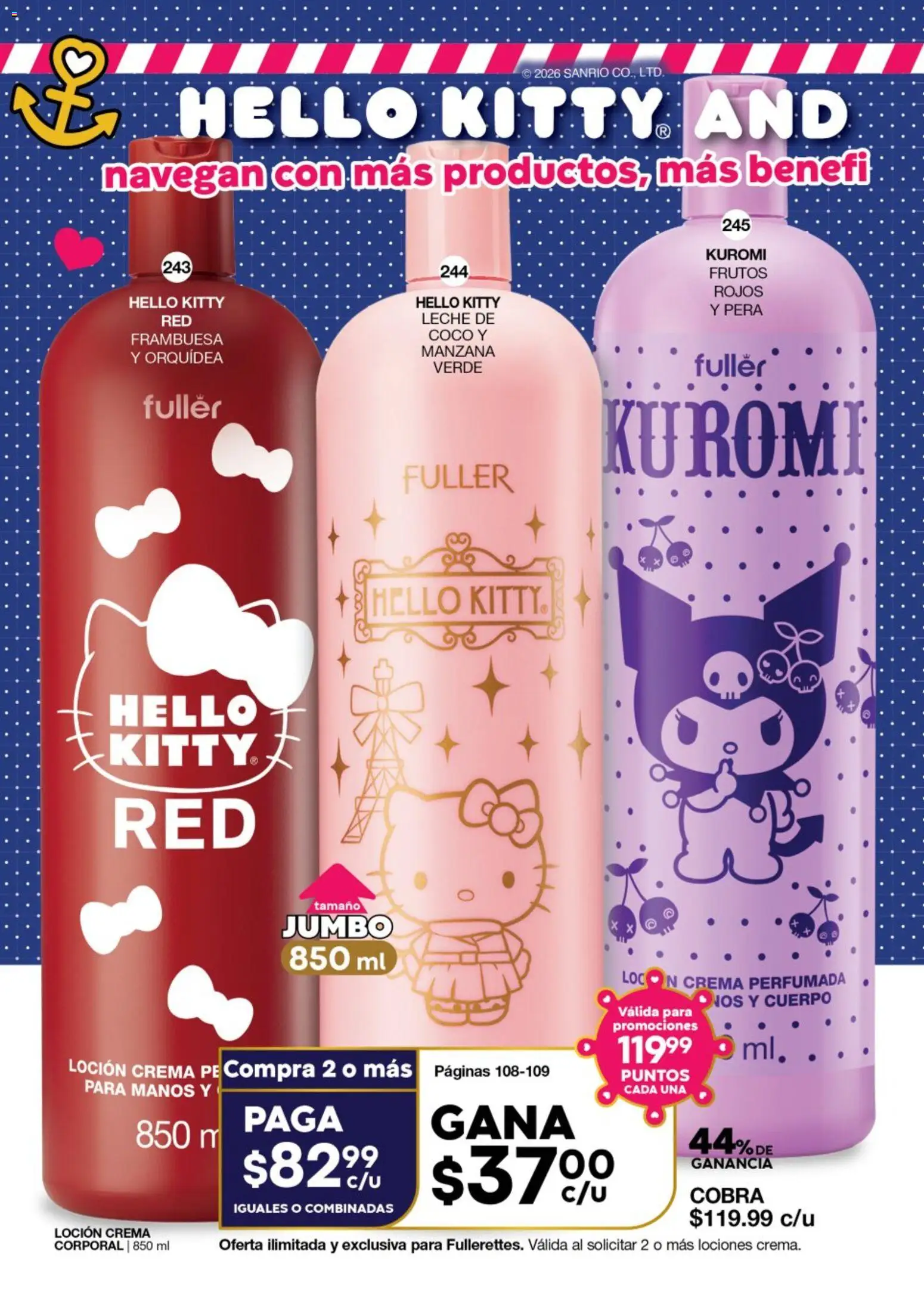 Nuevas ofertas de Fuller válidas en toda la República Mexicana desde el 08/07/2026. ¡Encuentra las mejores ofertas en Fuller Gana Más 7 2026! | Página: 8 | Productos: Pera, Crema, Manzana, Leche