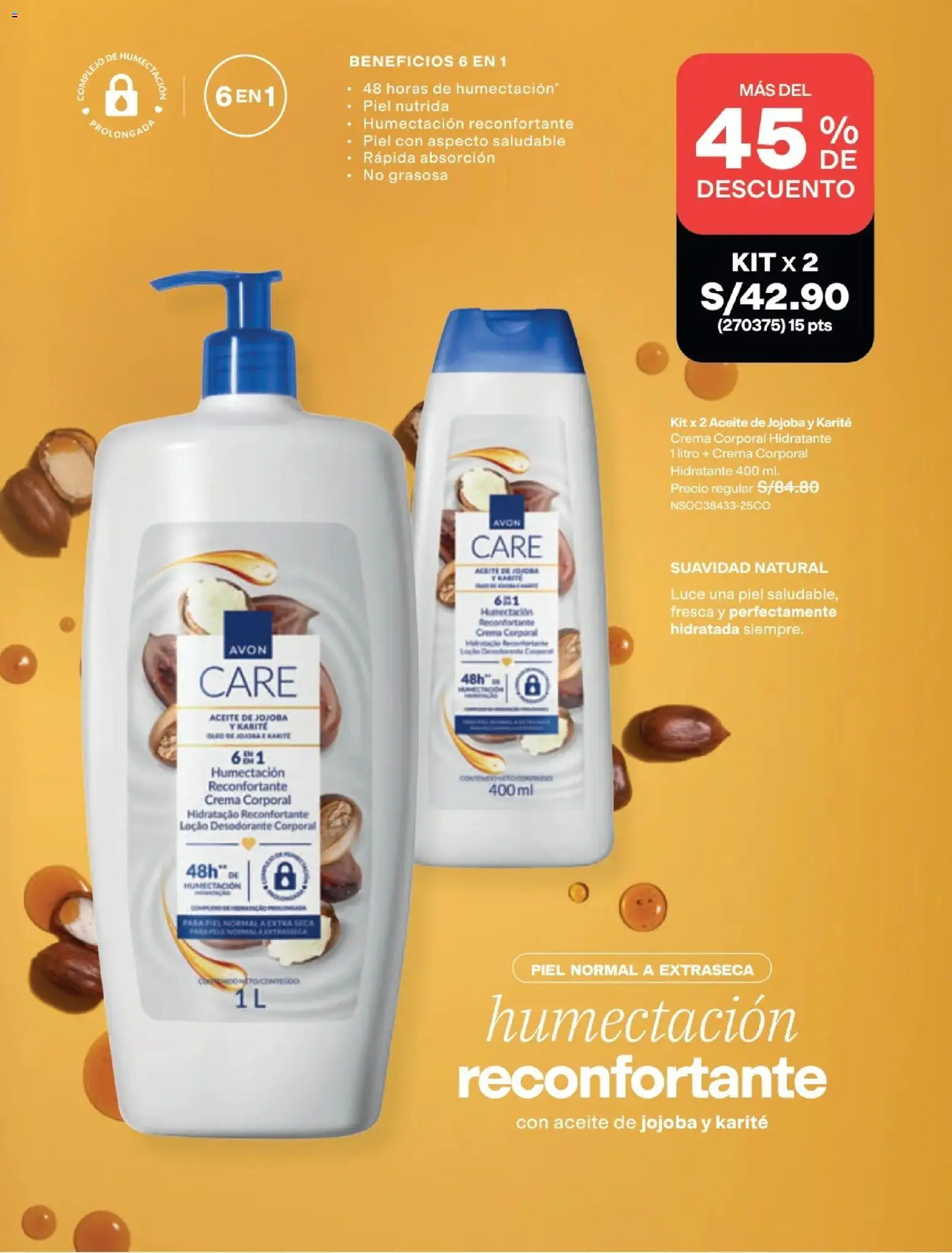 Catálogo Avon válido desde 29/08/2026 | Página: 128 | Productos: Desodorante, Aceite, Crema