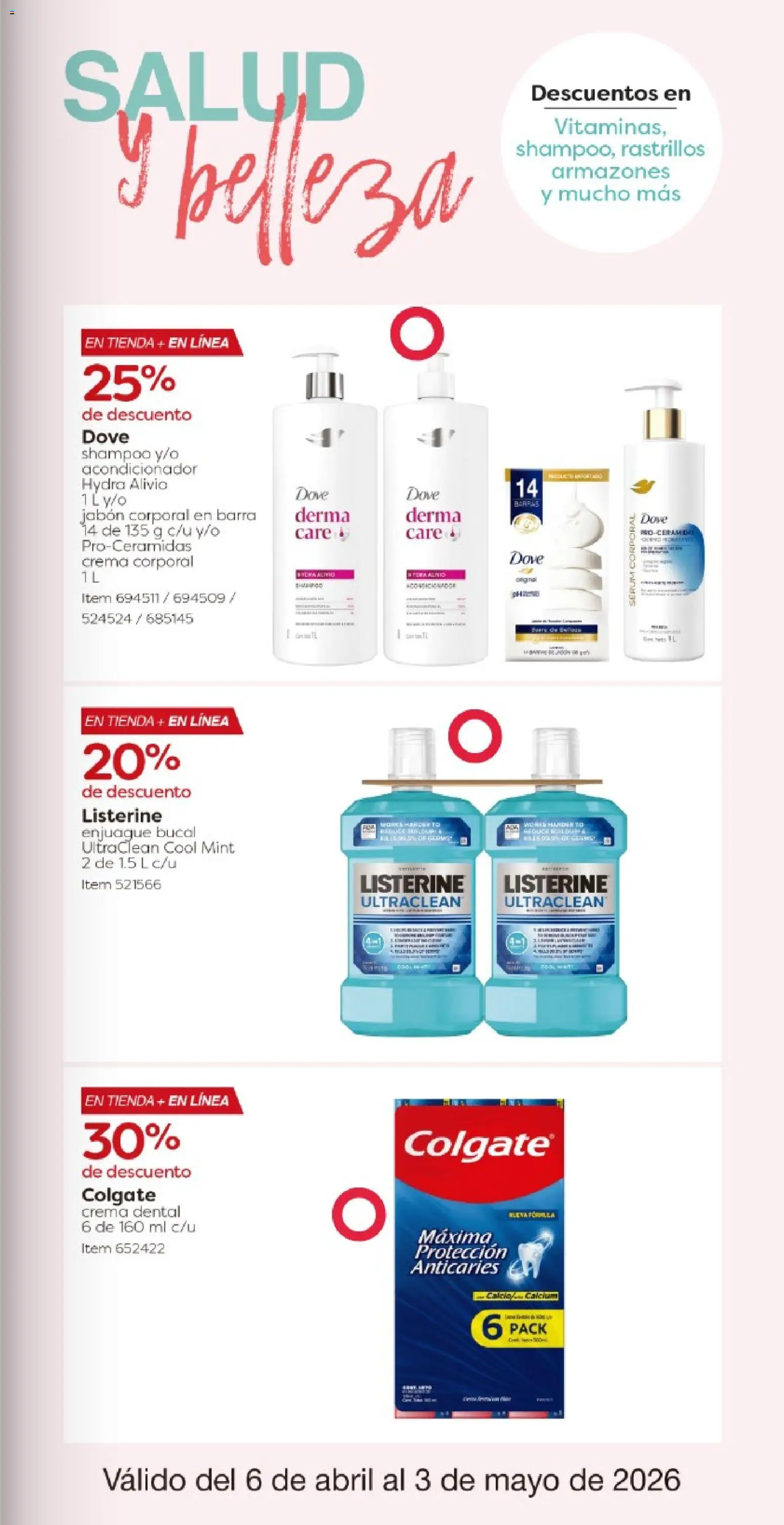 Nuevas ofertas de Costco válidas en toda la República Mexicana desde el 06.04.2026. ¡Encuentra las mejores ofertas en Costco catálogo! | Página: 31 | Productos: Crema, Barra, Crema corporal, Jabón