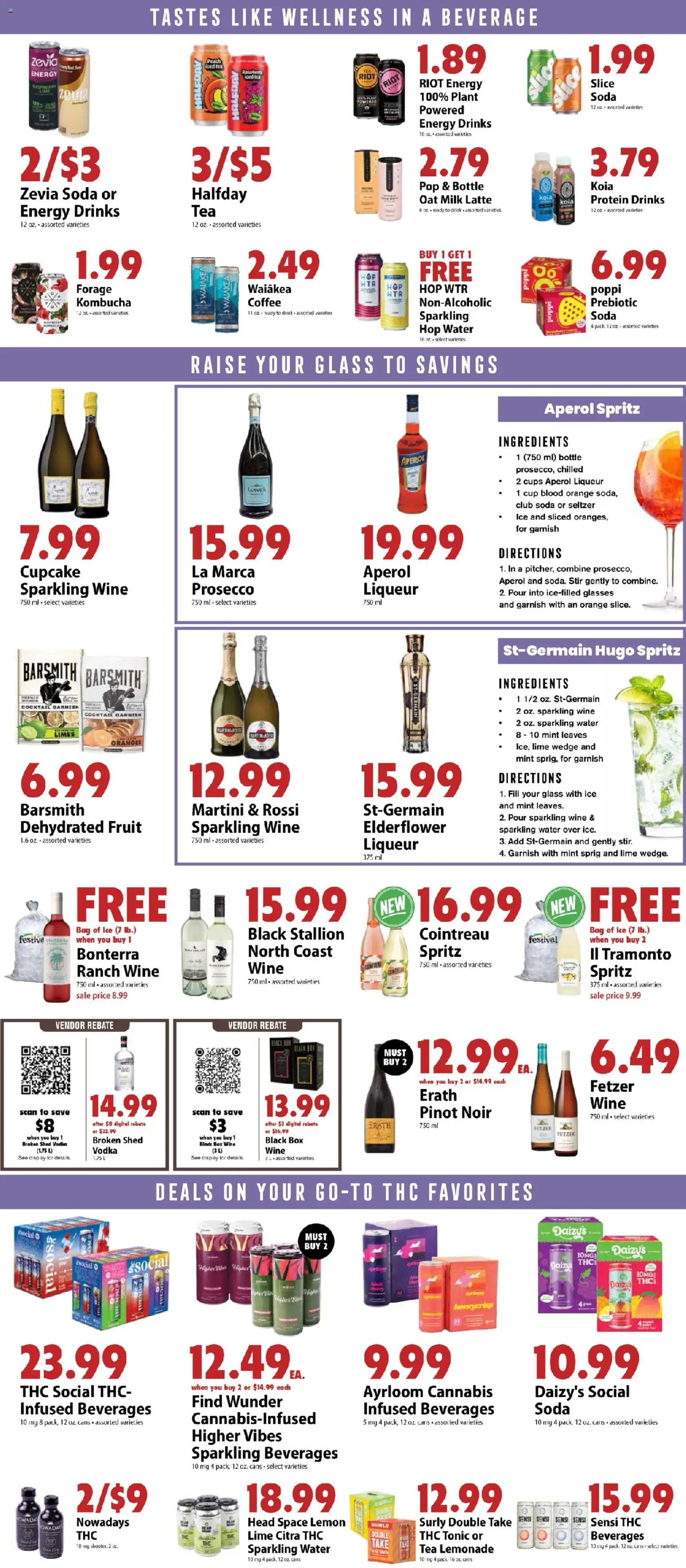 Festival Foods Weekly Ad - valid from 15.04.2026 | Page: 9 | Products: Milk, Wine, Oranges, Vodka