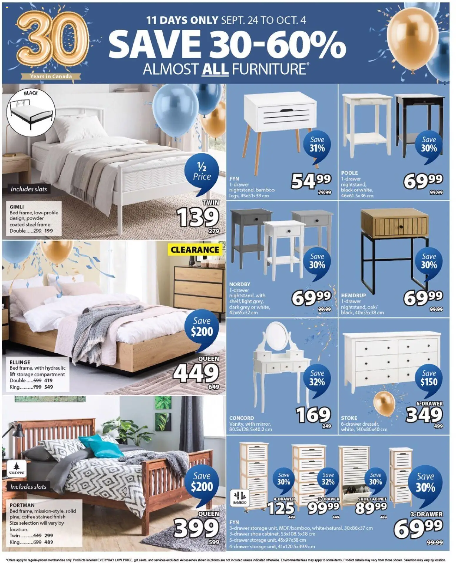 JYSK flyer valid from Sep 24, 2026 | Page: 7 | Products: Powder, Bed, Coffee