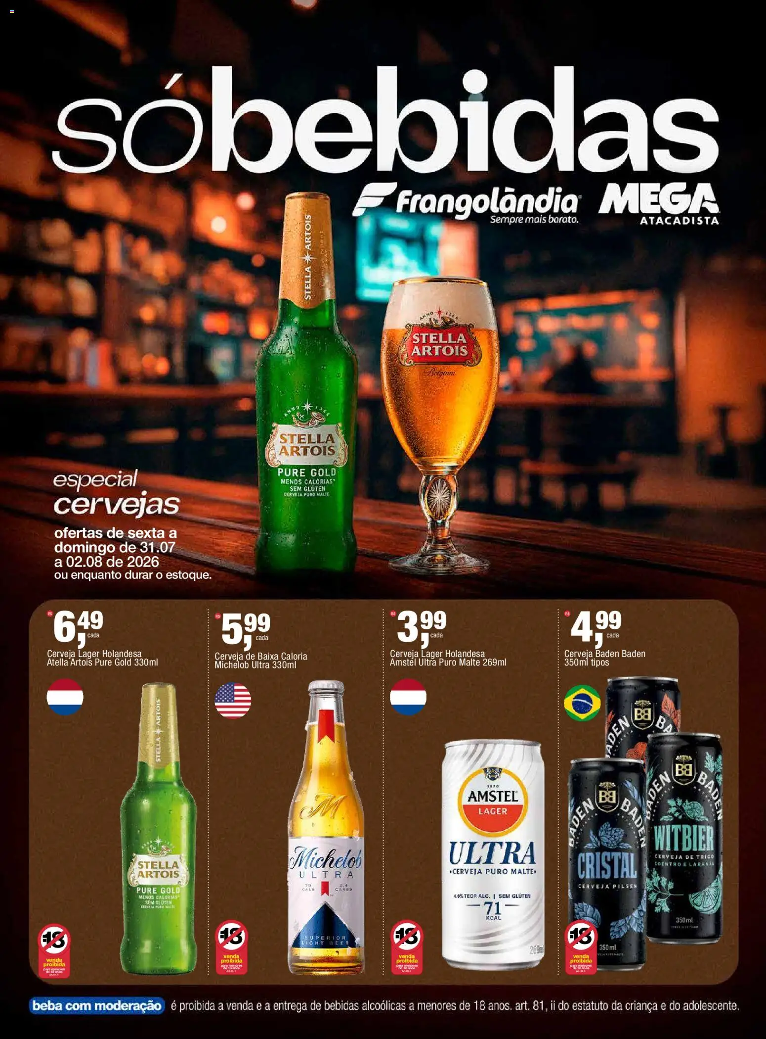 Frangolândia Folheto - válido de 31/07/2026 | Página: 1 | Produtos: Cerveja