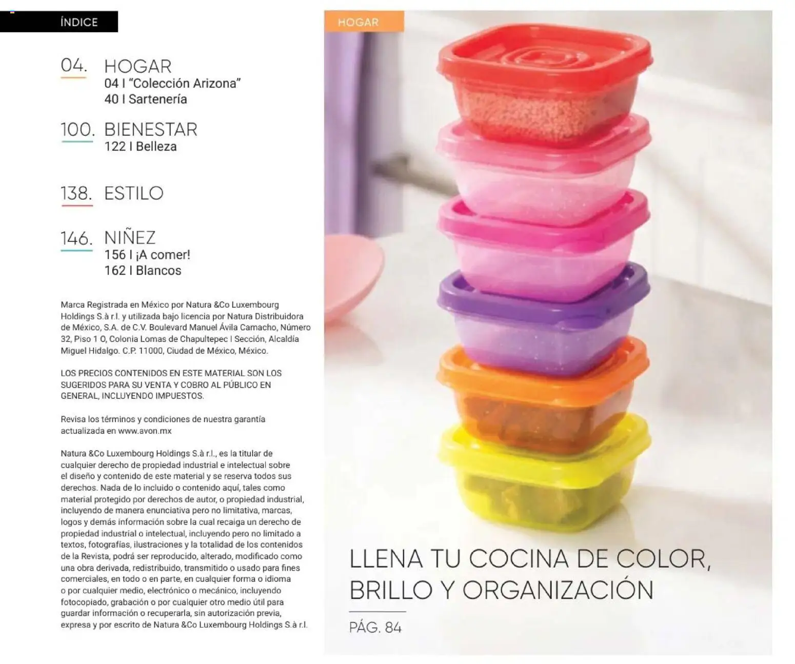 Nuevas ofertas de AVON válidas en toda la República Mexicana desde el 11/09/2026. ¡Encuentra las mejores ofertas en AVON Casa & Estilo 14 2026! | Página: 10 | Productos: Brillo, Cocina, Sobre