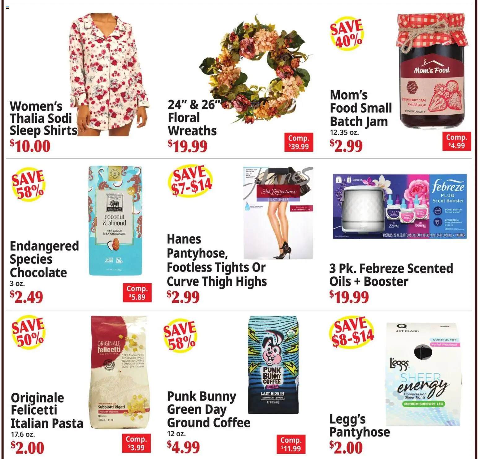 Ocean State Job Lot Ad - valid from 04.06.2026 | Page: 5 | Products: Coffee, Chocolate, Pasta, Tights