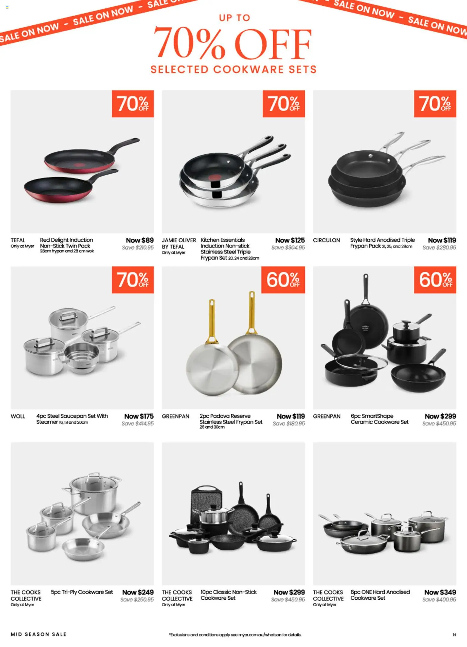 Myer catalogue - valid from 09/09/2026 | Page: 14 | Products: Cookware set, Cookware
