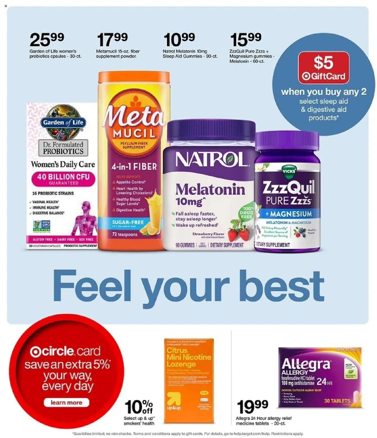 Target Weekly Ad - valid from 24.05.2026 | Page: 25 | Products: Magnesium, Probiotics, Melatonin, Sugar