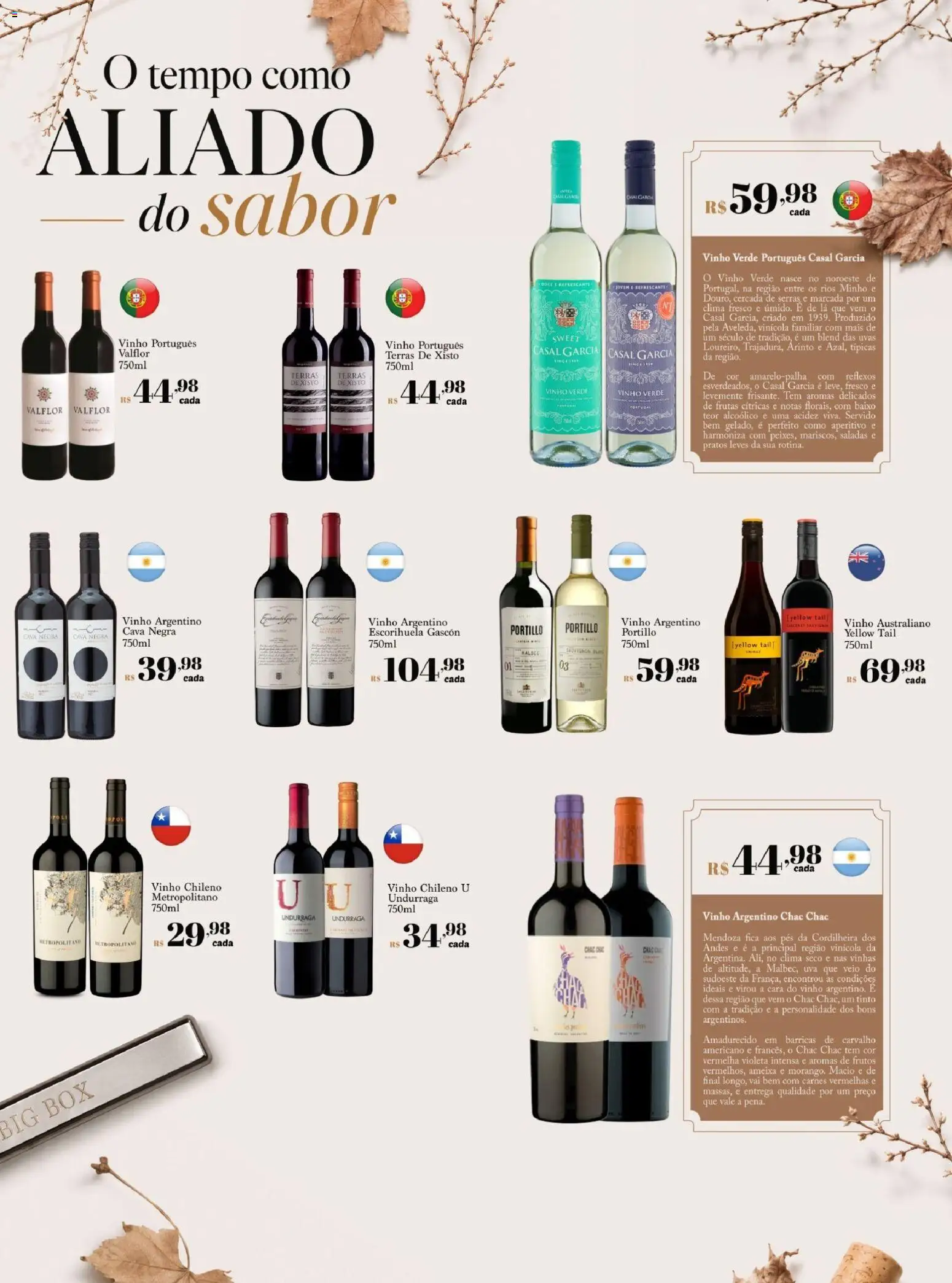 Big Box Folheto - válido de 01/07/2026 | Página: 3 | Produtos: Cará, Vinho, Uvas, Ameixa