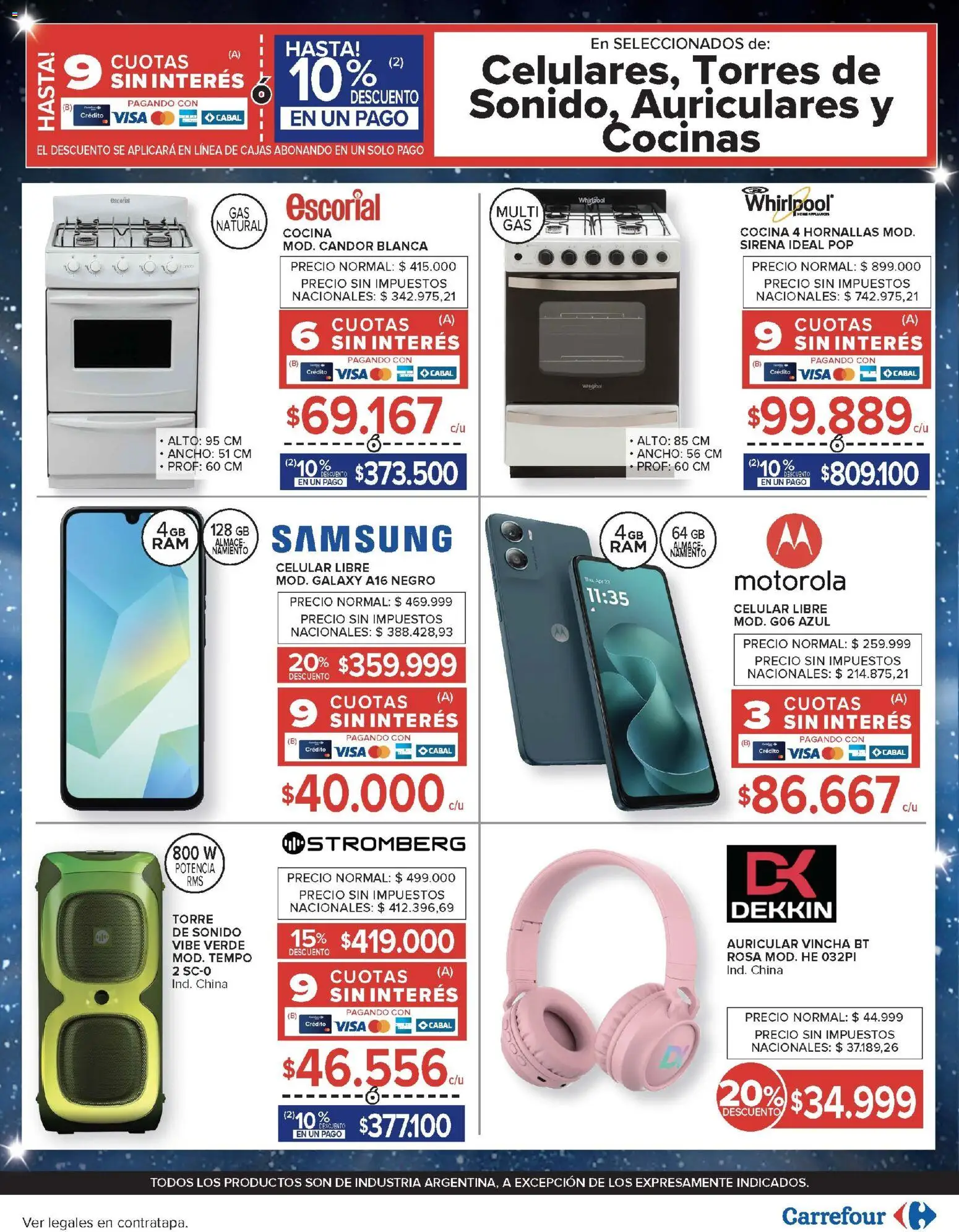 Carrefour - Ofertas │ válido desde el 01/09/2026 | Página: 31 | Productos: Auriculares, Celular, Cocina, Té