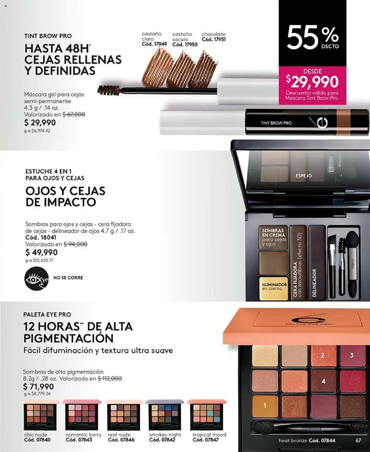 Ésika revista - valida desde el 28/08/2026 | Página: 67 | Productos: Estuche, Crema, Iluminador, Máscara