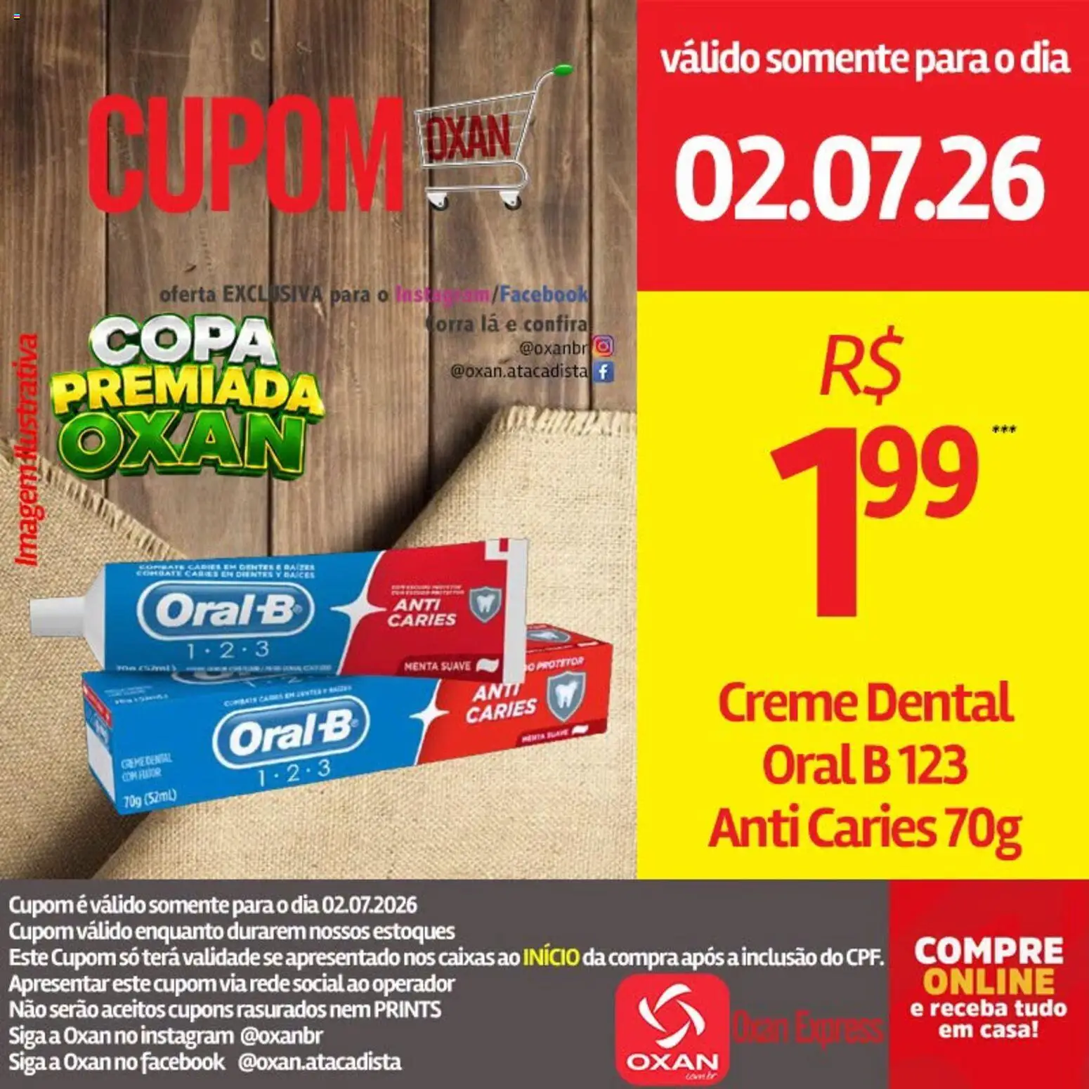 Oxan Atacadista Folheto - válido de 02/07/2026 | Página: 17 | Produtos: Copa, Creme, Creme dental