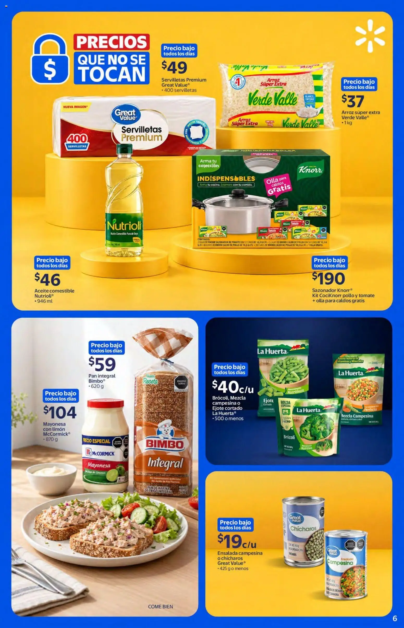 Nuevas ofertas de Walmart válidas en toda la República Mexicana desde el 21/10/2026. ¡Encuentra las mejores ofertas en Walmart folleto Precios que no se tocan! | Página: 6