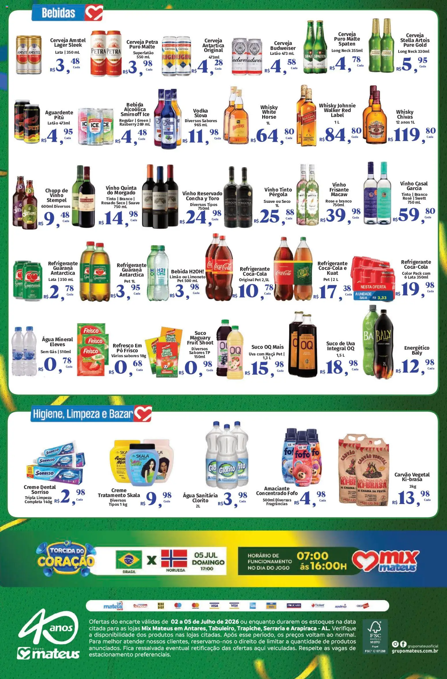 Mateus Folheto - válido de 02/07/2026 | Página: 2 | Produtos: Guaraná, Energético, Saia, Vodka