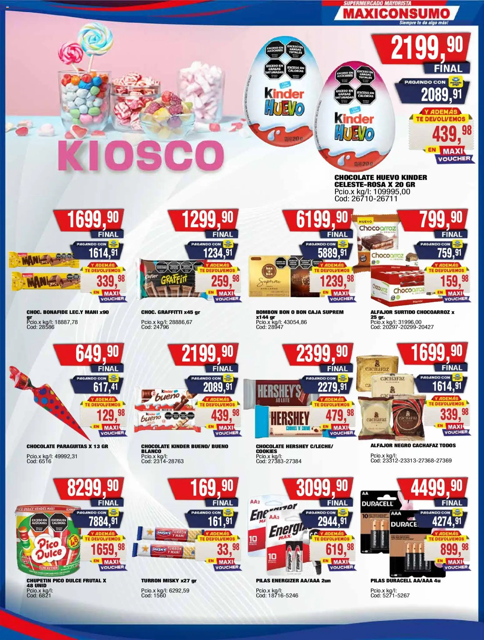 Maxiconsumo ofertas │ válido desde el 31/08/2026 | Página: 12 | Productos: Pico, Dulce, Mani, Huevo