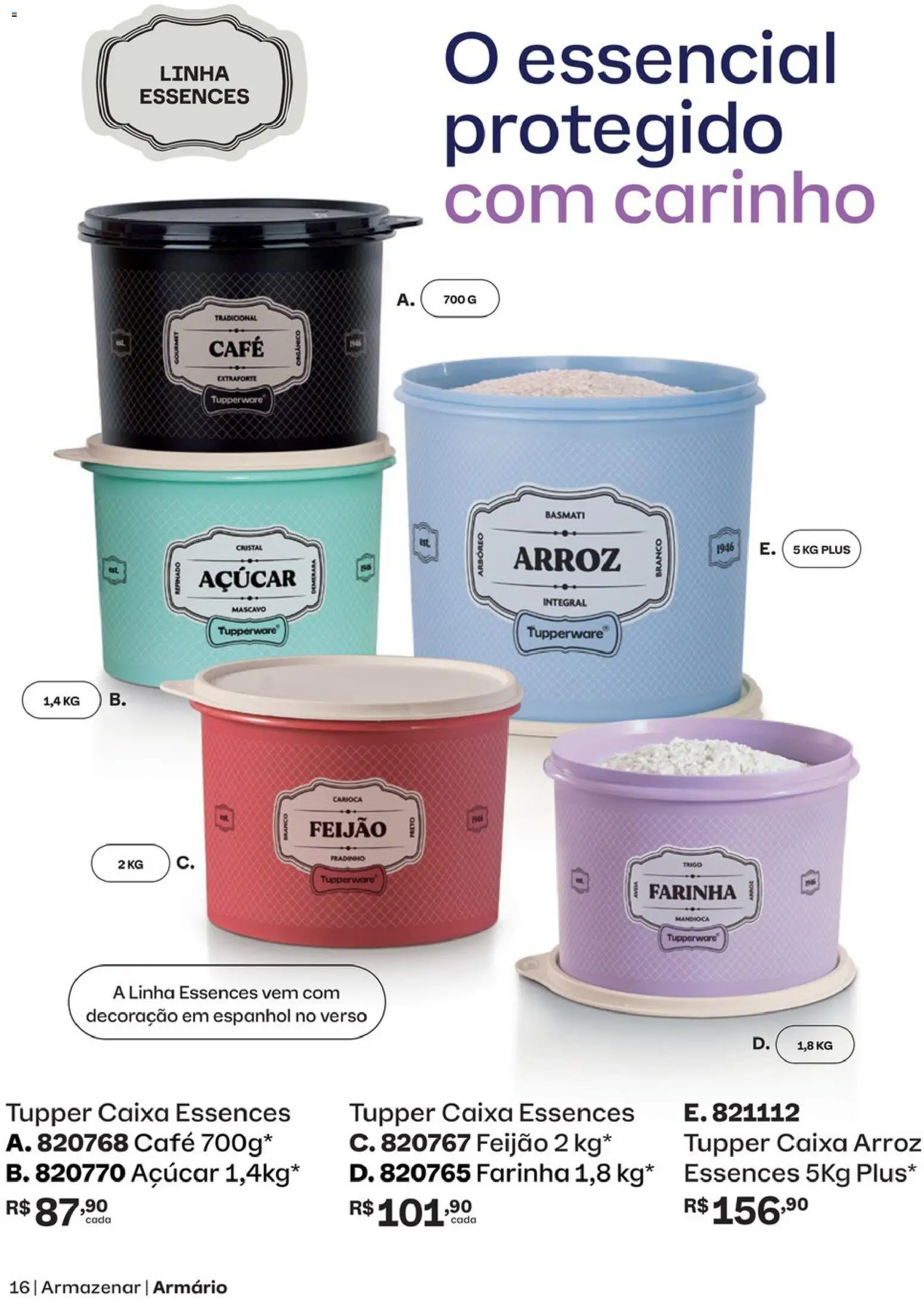 Tupperware Folheto - válido de 01/07/2026 | Página: 16 | Produtos: Caixa, Café, Açúcar, Armário
