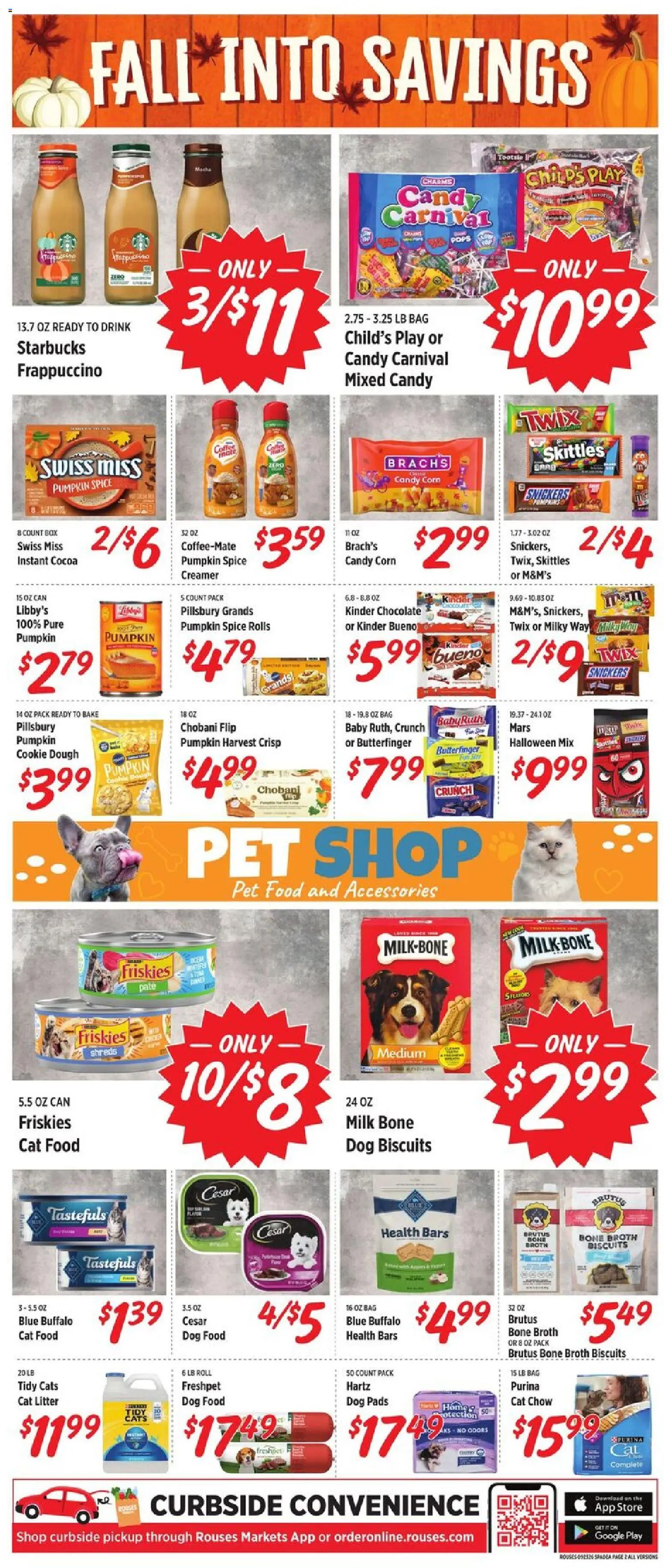 Rouses Weekly Ad - AL - valid from 09/23/2026 | Page: 7 | Products: Milk, Chocolate, Snickers, Dough