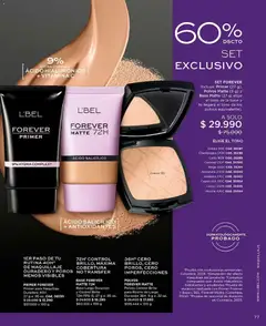 Catálogo L'Bel Campaña 11 válido desde el 14.06.2026 | Página: 77 | Productos: Brillo, Maquillaje, Base, Té
