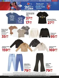 Carrefour ofertas Dia das Mães - Pré-Visualização do folheto da loja Carrefour, válido de 22.04.2026 | Página: 6 | Produtos: Calça jeans, Blusa, Jaqueta, Jeans