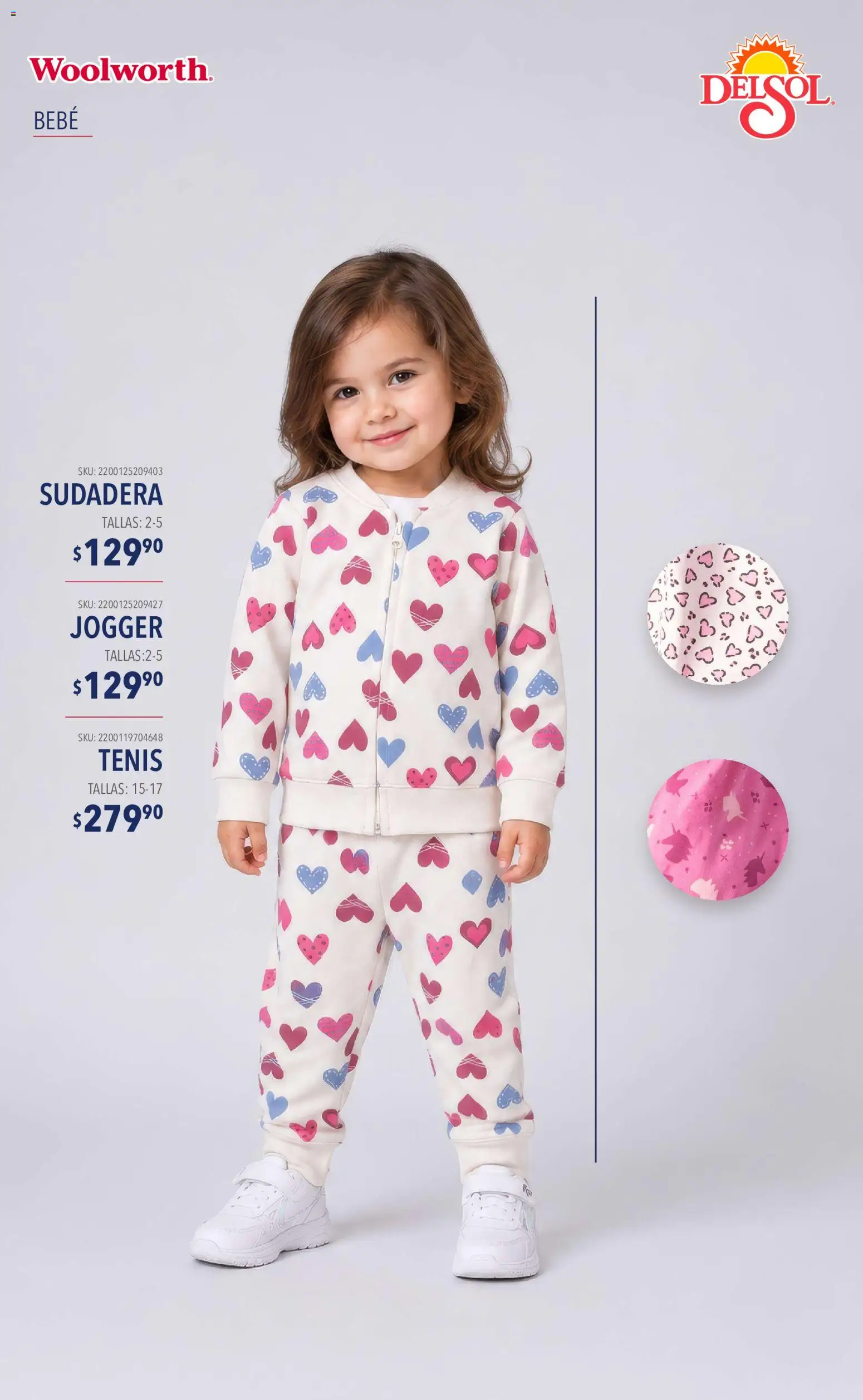 Nuevas ofertas de Del Sol y Woolworth válidas en toda la República Mexicana desde el 10/09/2026. ¡Encuentra las mejores ofertas en Del Sol y Woolworth catálogo Moda Esenciales! | Página: 25 | Productos: Tenis, Sudadera
