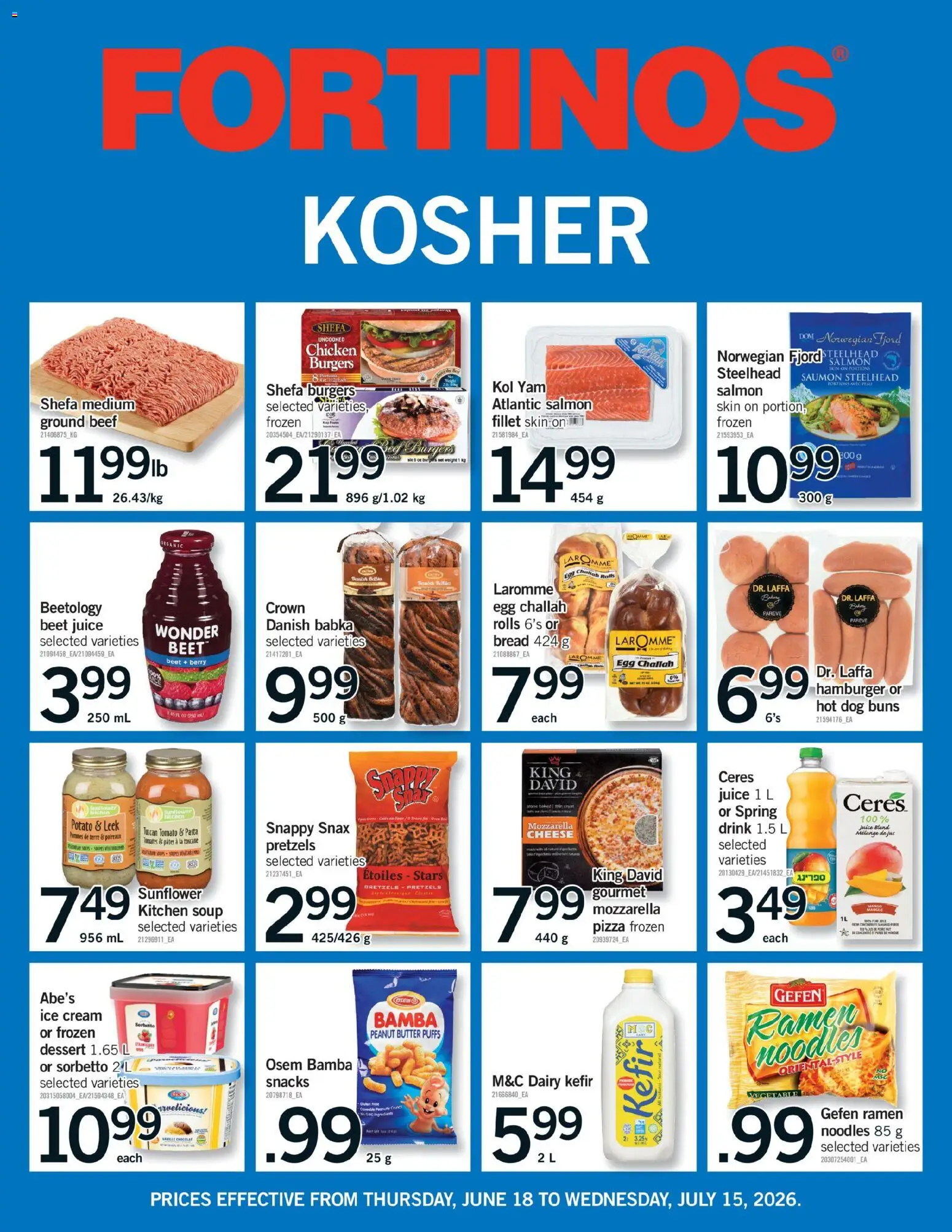 Fortinos flyer valid from 18.06.2026 | Page: 27 | Products: Beef, Cream, Cheese, Chicken