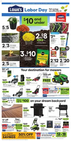 Preview of Lowe's weekly ads valid from 08/27/2026