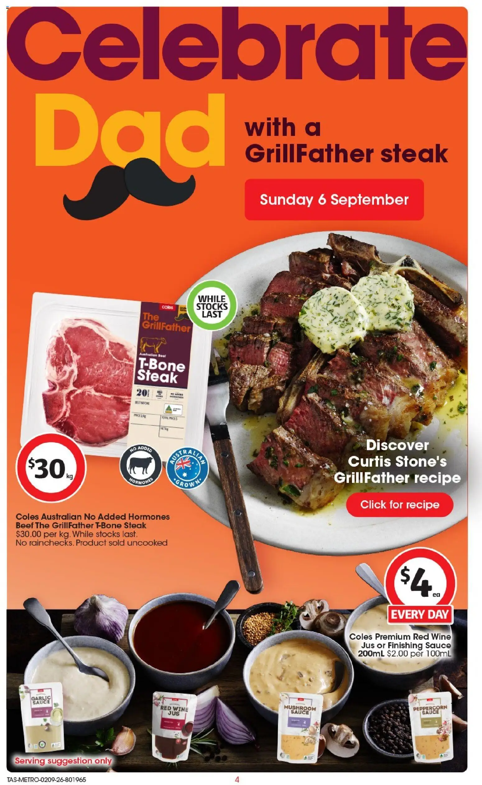 Coles catalogue - valid from 02/09/2026 | Page: 5 | Products: Wine, Steak, Sauce, Garlic