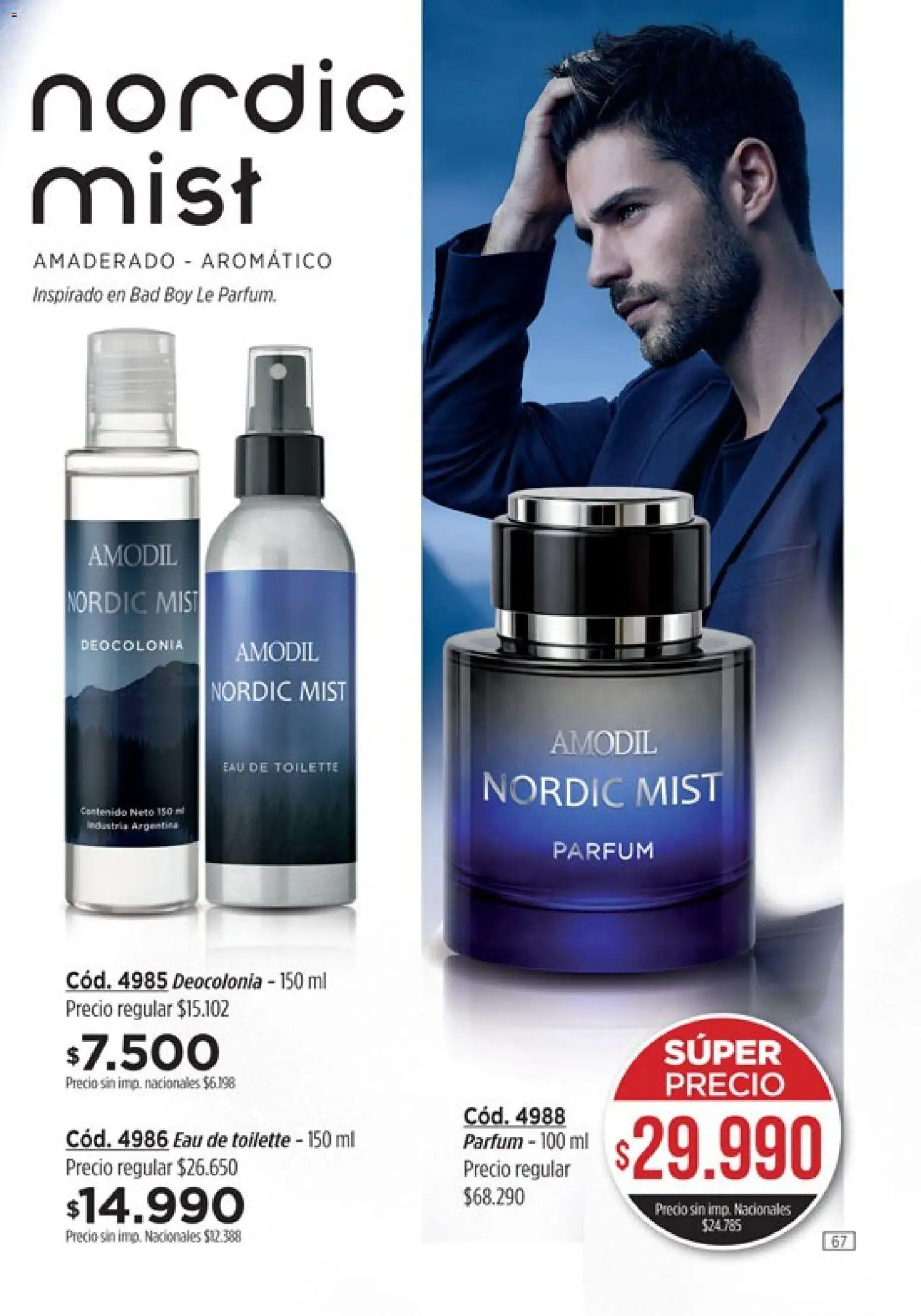 Catálogo Amodil Campaña 12 │ válido desde el 30/06/2026 | Página: 67 | Productos: Eau de toilette