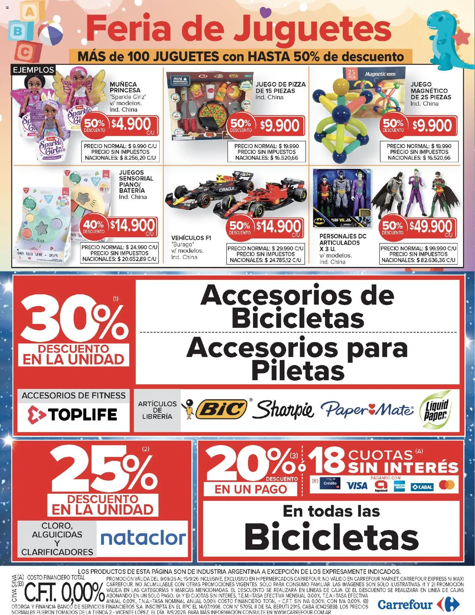 Carrefour - Ofertas │ válido desde el 09/09/2026 | Página: 24 | Productos: Juguetes, Batería, Pizza