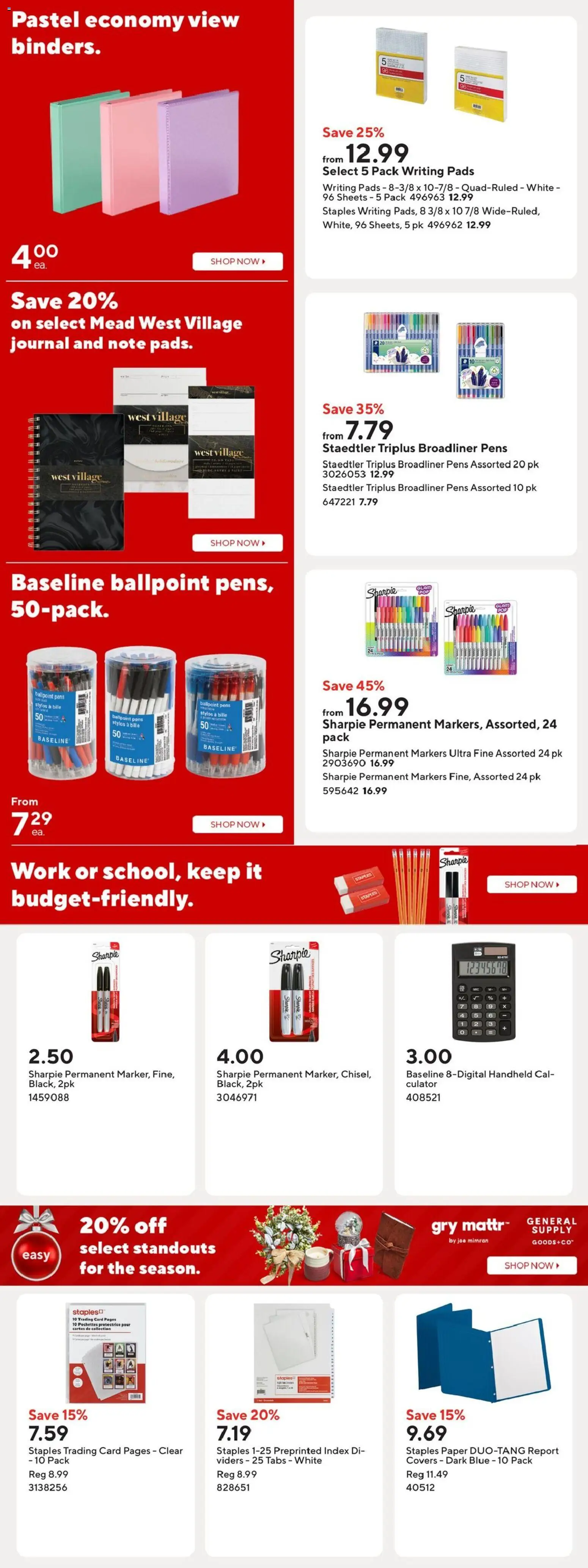 Staples flyer valid from Oct 28, 2026 | Page: 9