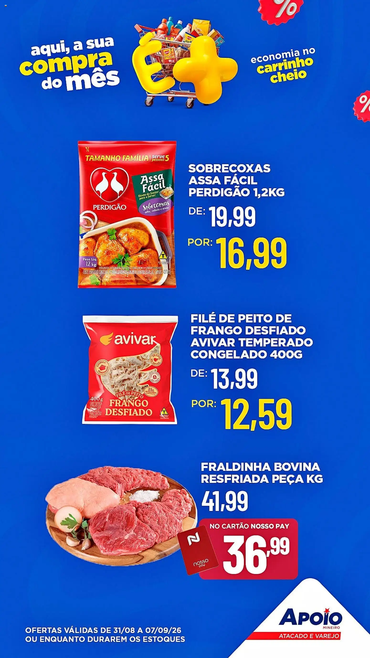 Apoio Mineiro Folheto - válido de 31/08/2026 | Página: 3 | Produtos: Forno, Freezer, Fraldinha, Carrinho
