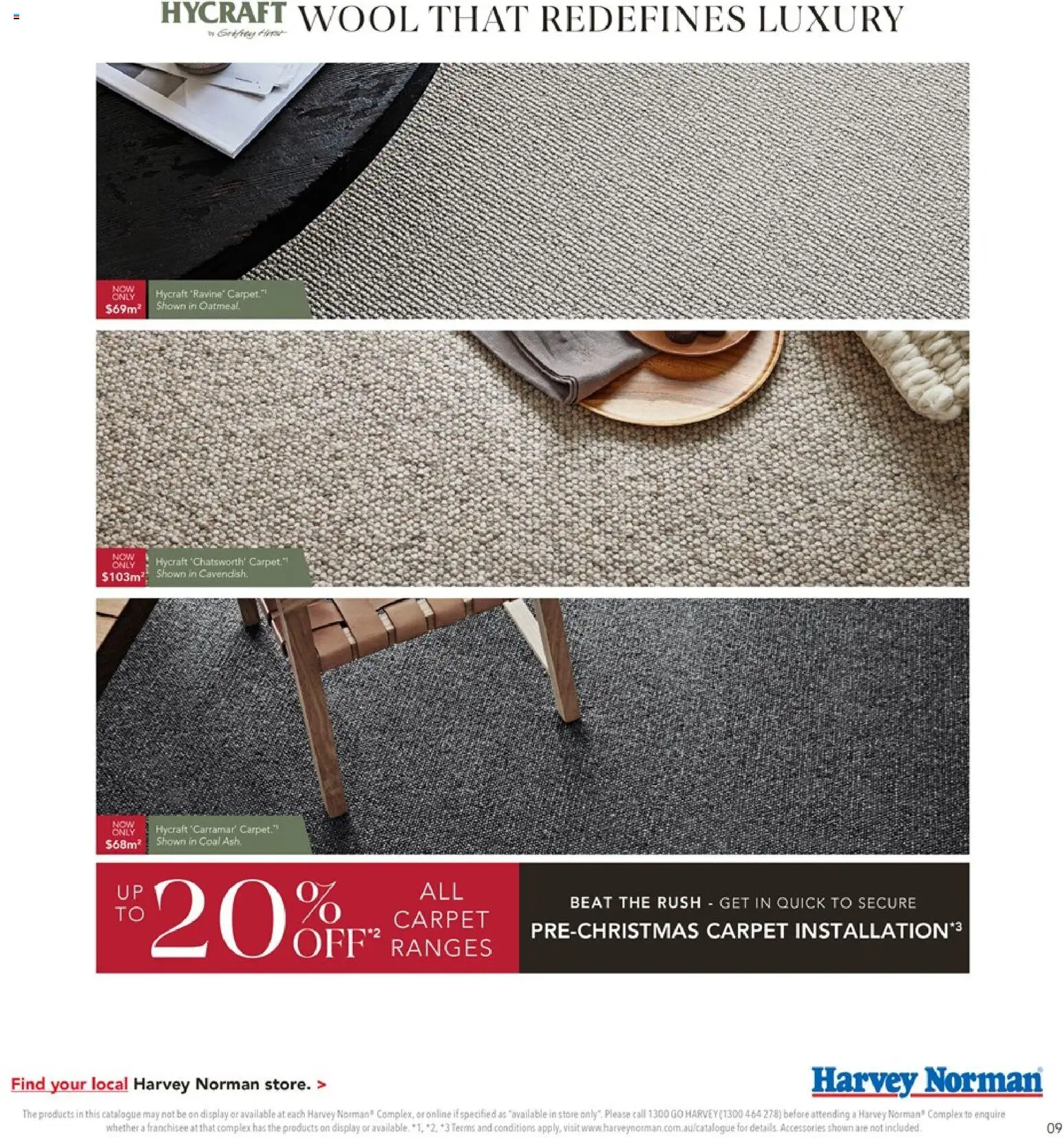 Harvey Norman catalogue - valid from 01/10/2026 | Page: 9 | Products: Carpet, Accessories