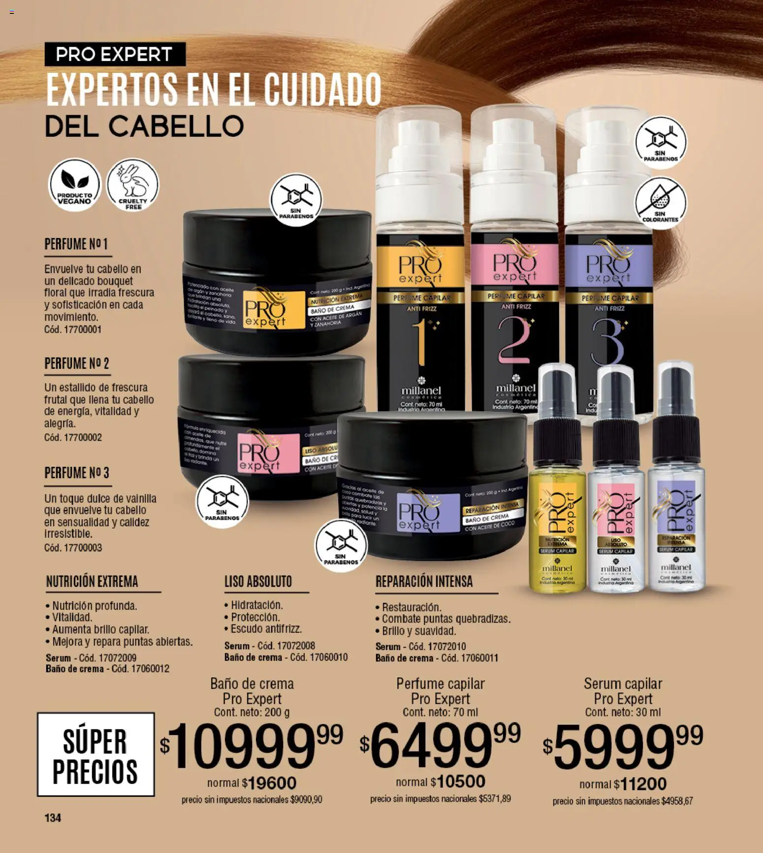 Millanel - Catálogo │ válido desde el 30/03/2026 | Página: 134 | Productos: Coco, Dulce, Brillo, Baño de crema
