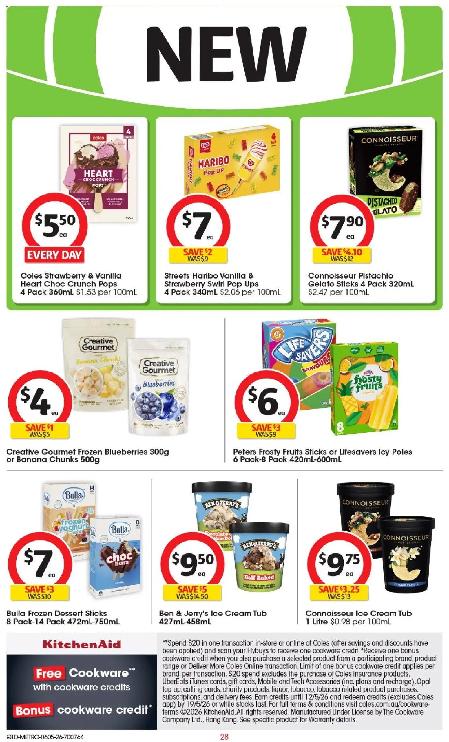 Coles catalogue - valid from 06.05.2026 | Page: 26 | Products: Ice cream, Fruits, Accessories, UPS