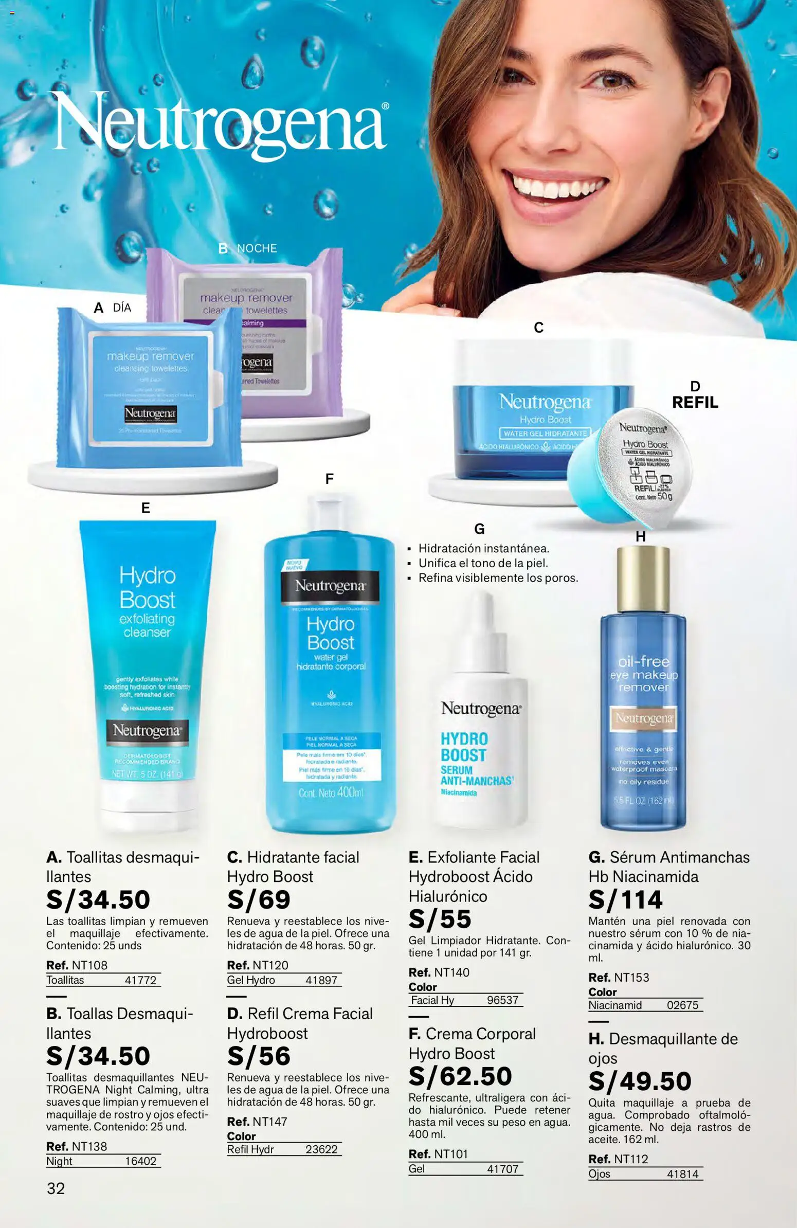 Catálogo Leonisa válido desde 04.06.2026 | Página: 32 | Productos: Máscara, Exfoliante, Crema, Maquillaje