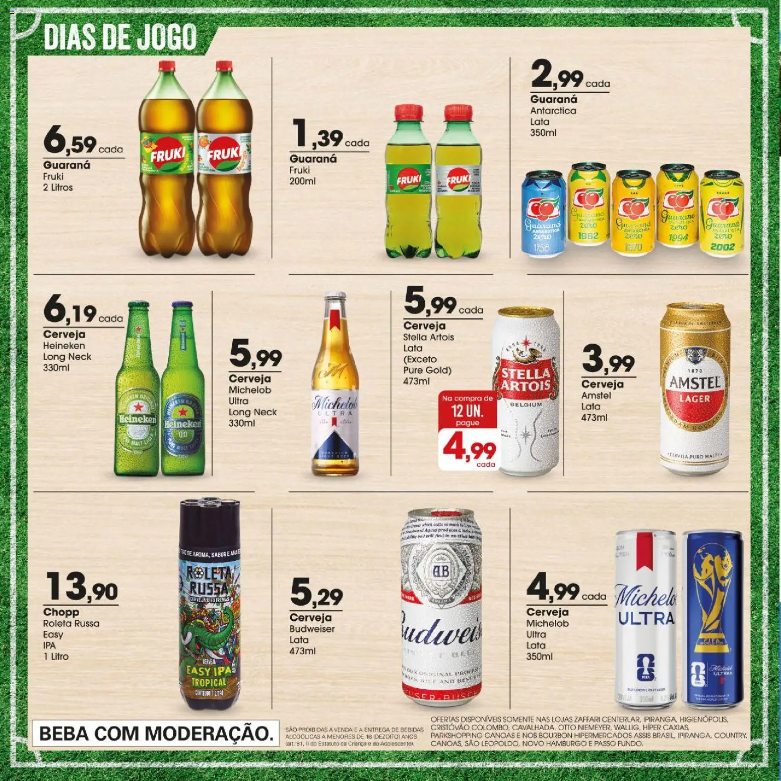 Zaffari Folheto - válido de 09.06.2026 | Página: 10 | Produtos: Guaraná, Cerveja, Bourbon, Heineken