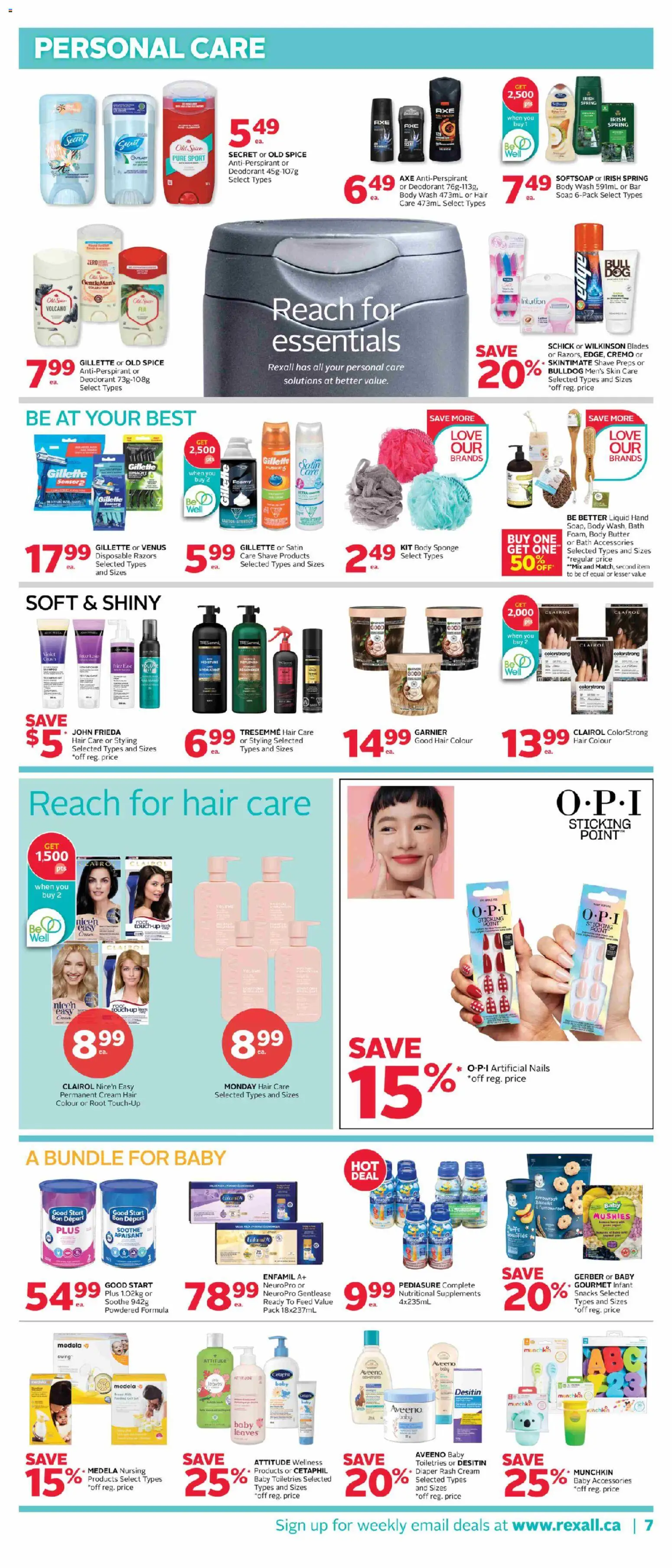 Rexall flyer valid from 17.04.2026 | Page: 14 | Products: Deodorant, Antiperspirant, Bath, Butter
