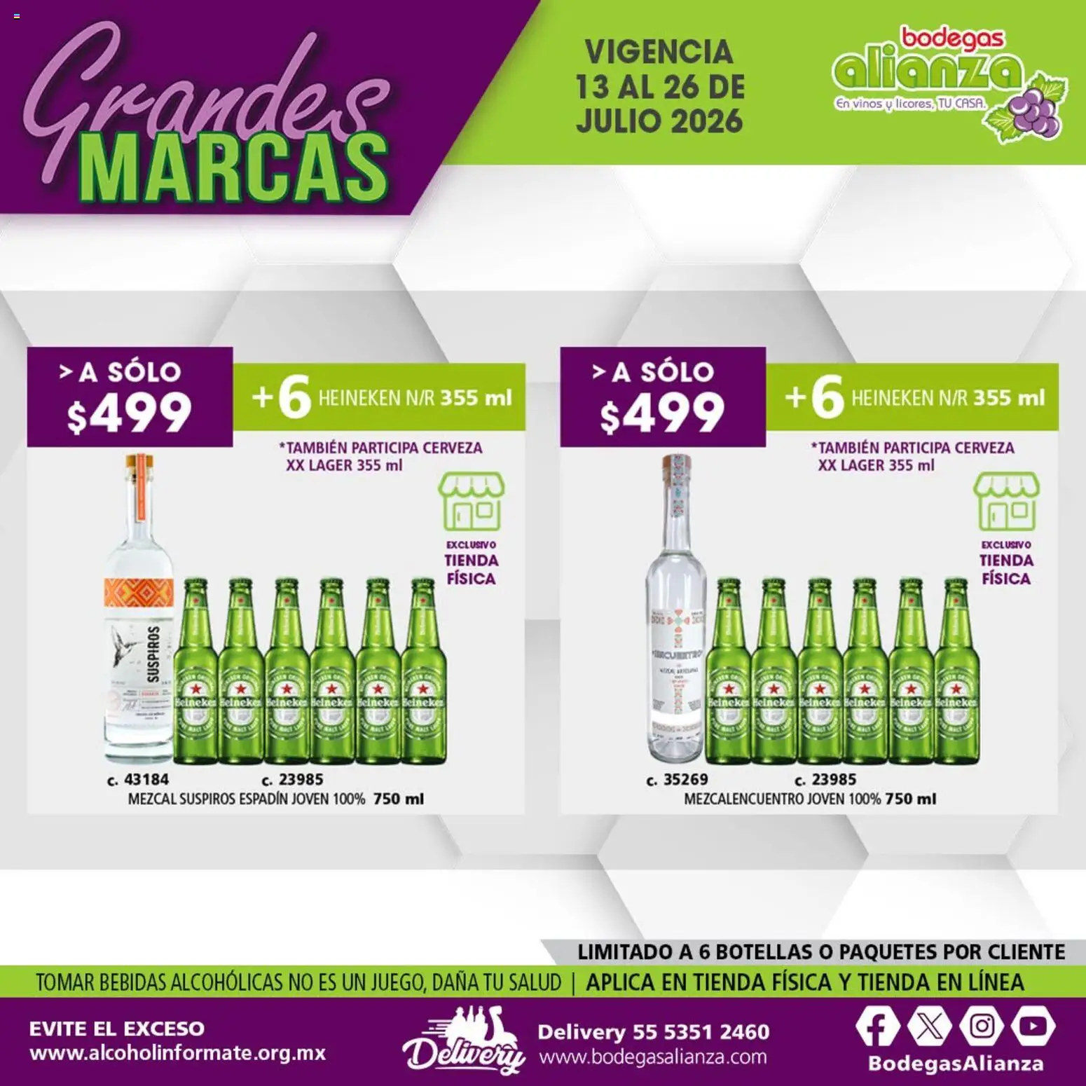 Nuevas ofertas de Bodegas Alianza válidas en toda la República Mexicana desde el 13/07/2026. ¡Encuentra las mejores ofertas en Bodegas Alianza catálogo Grandes Marcas! | Página: 12 | Productos: Cerveza