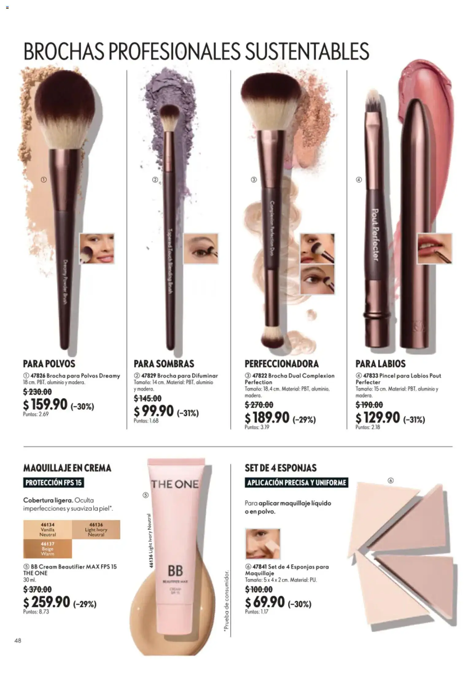 Nuevas ofertas de Oriflame válidas en toda la República Mexicana desde el 22/08/2026. ¡Encuentra las mejores ofertas en Oriflame campaña 12 2026! | Página: 48 | Productos: Pincel, Crema, Maquillaje