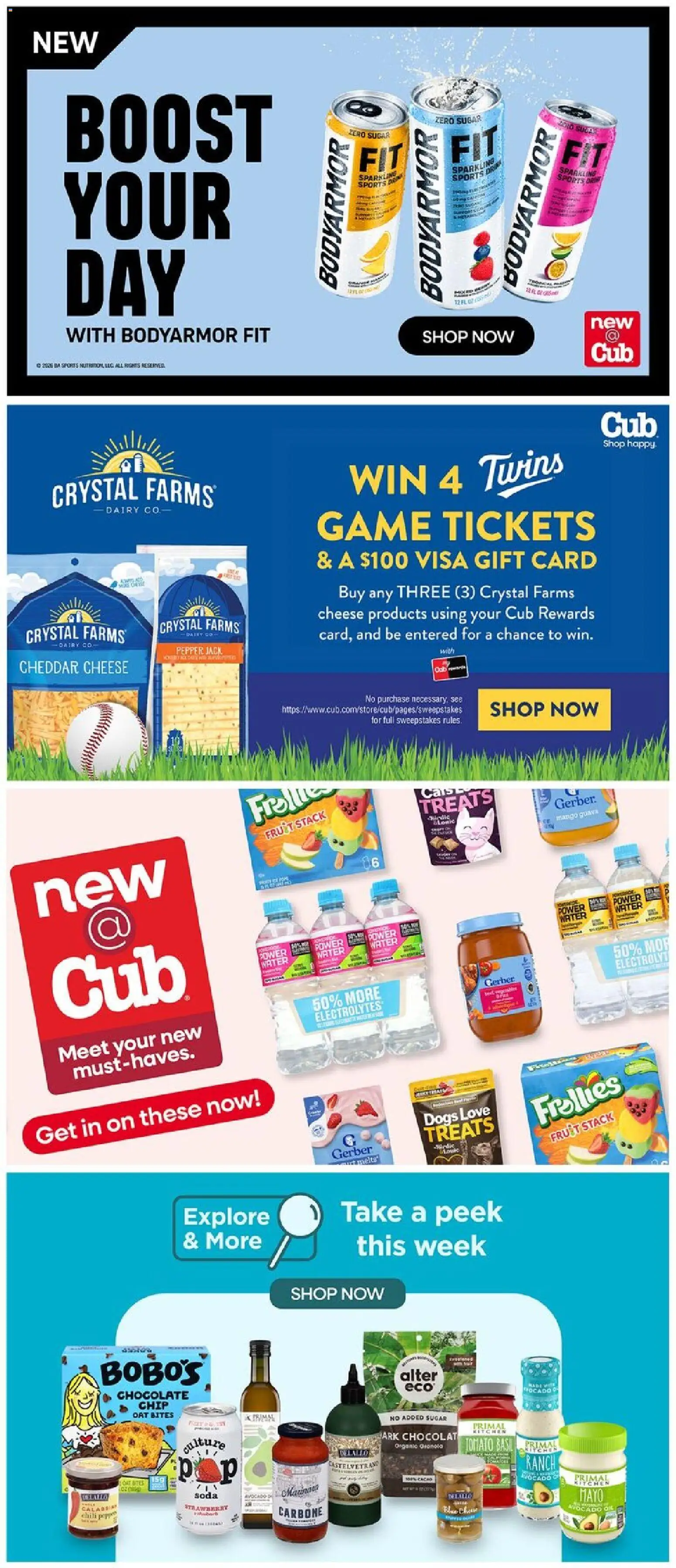 Cub Foods Weekly Ad - valid from 07/19/2026 | Page: 10 | Products: Cheese, Oil, Pepper, Chocolate Chip