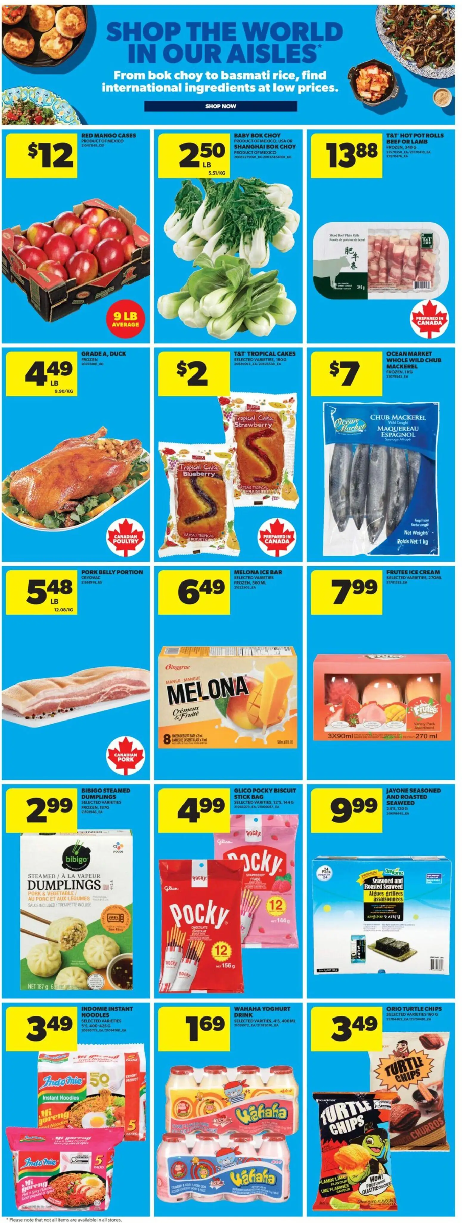 Real Canadian Superstore flyer valid from 07.05.2026 | Page: 35 | Products: Noodles, Ice cream, Bag, Pork