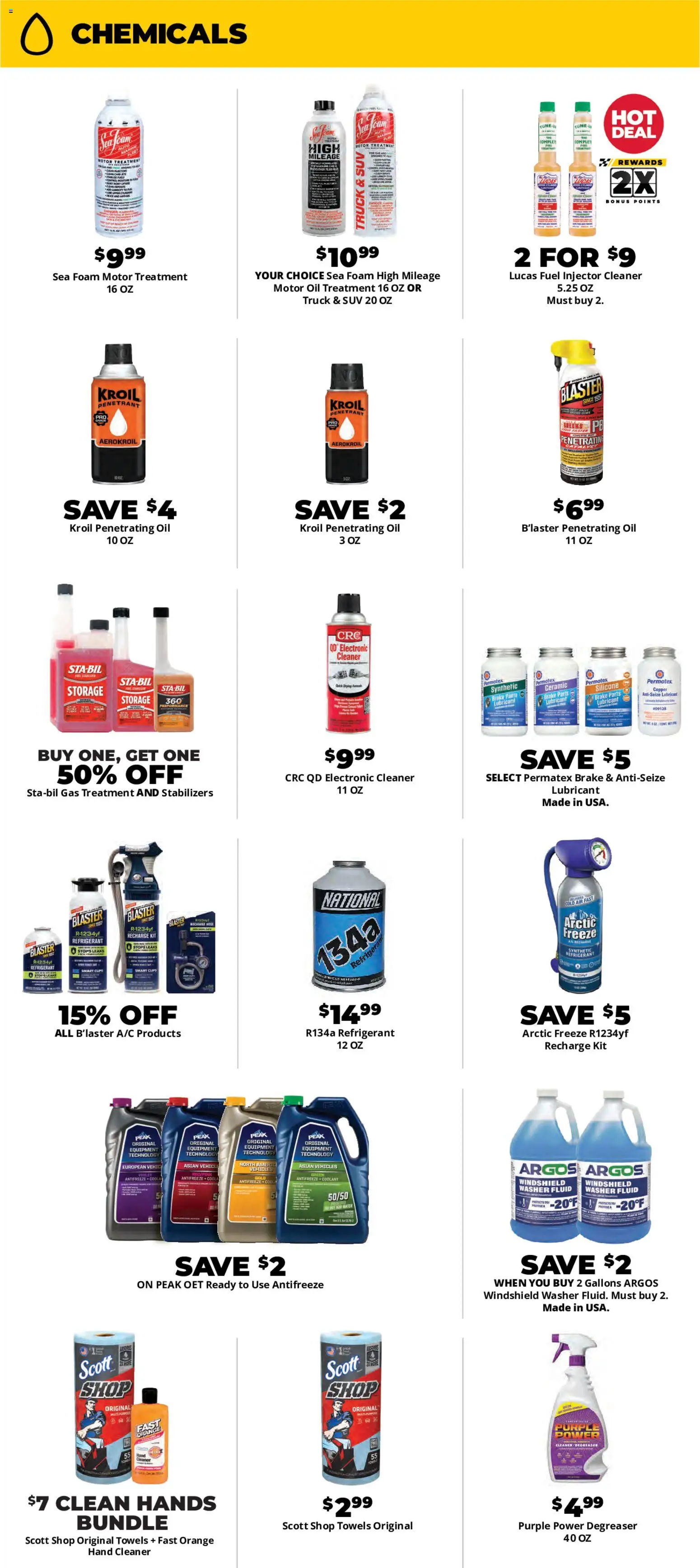 Advance Auto Parts Weekly Ad - valid from 07/19/2026 | Page: 3 | Products: Oil, Water, Antifreeze, Washer