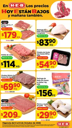 Vista previa de H-E-B folleto, nuevo folleto de la tienda, válido en México a partir del 06/10/2026