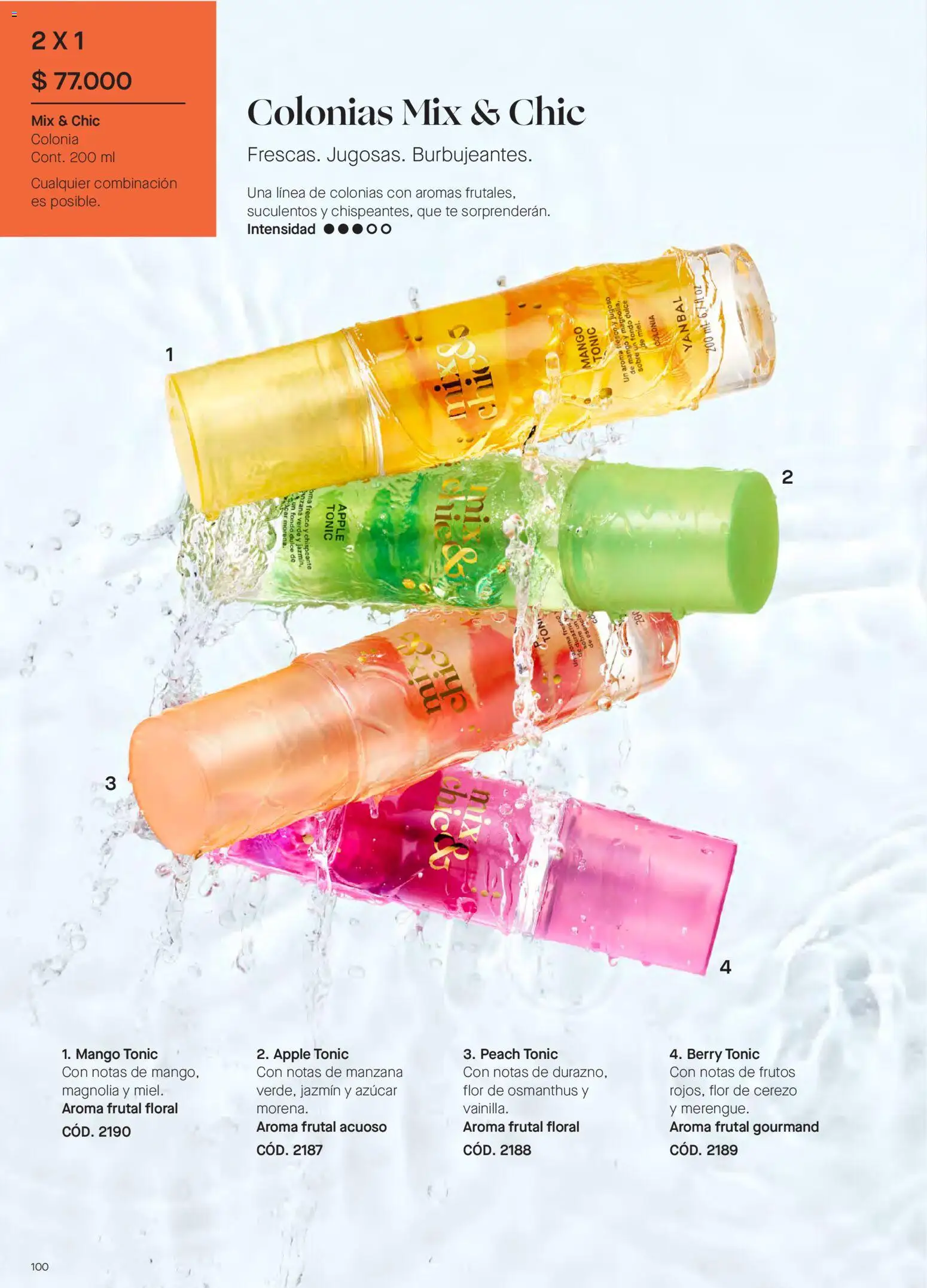 Yanbal revista - valida desde el 20/06/2026 | Página: 100 | Productos: Té, Sobre, Mango, Toner