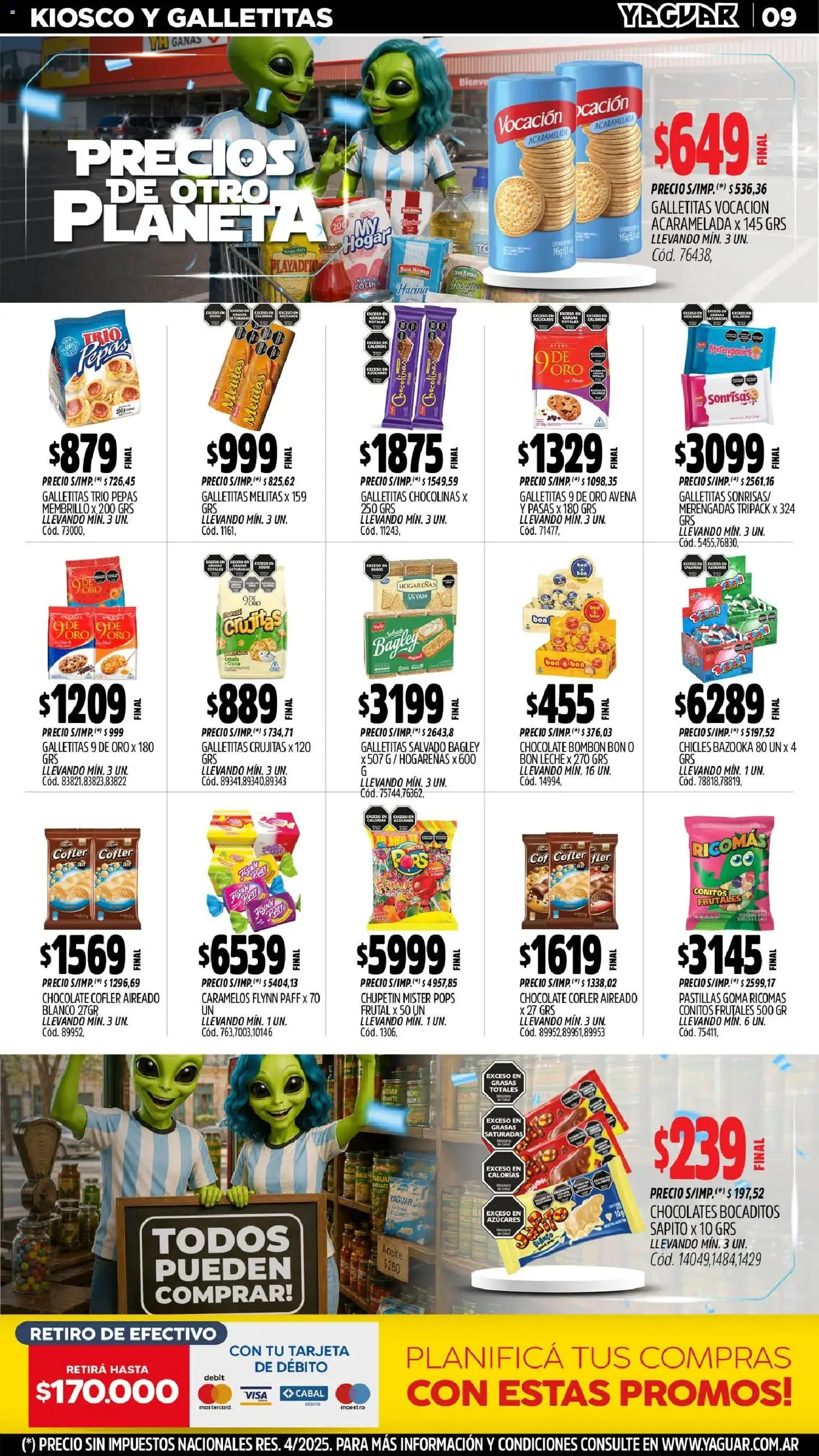 Yaguar - Oferta Semanal Santa Fé │ válido desde el 29/06/2026 | Página: 10 | Productos: Galletitas, Aceite, Avena, Leche