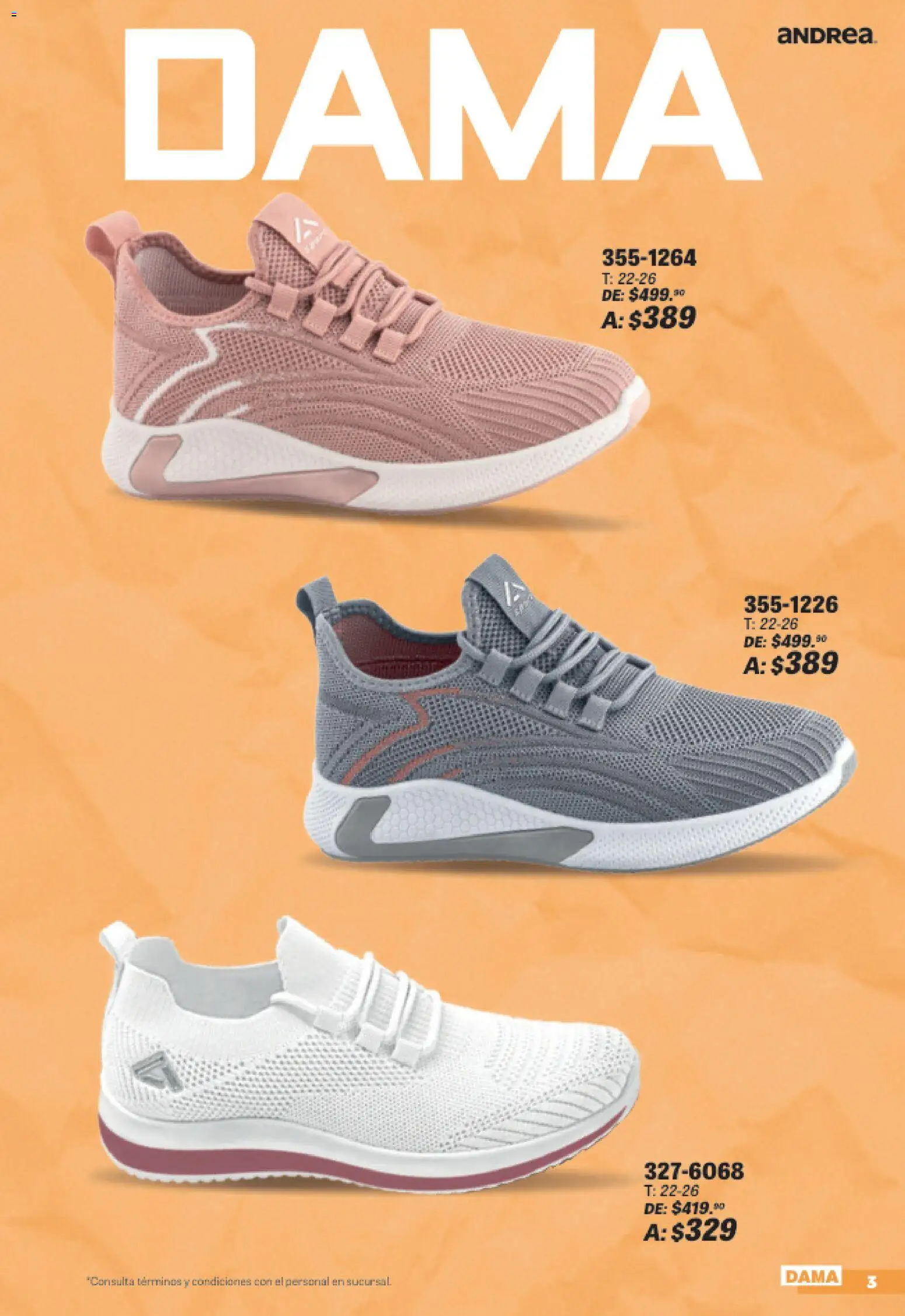 Nuevas ofertas de Andrea válidas en toda la República Mexicana desde el 19/07/2026. ¡Encuentra las mejores ofertas en Andrea catálogo Sports Week! | Página: 3