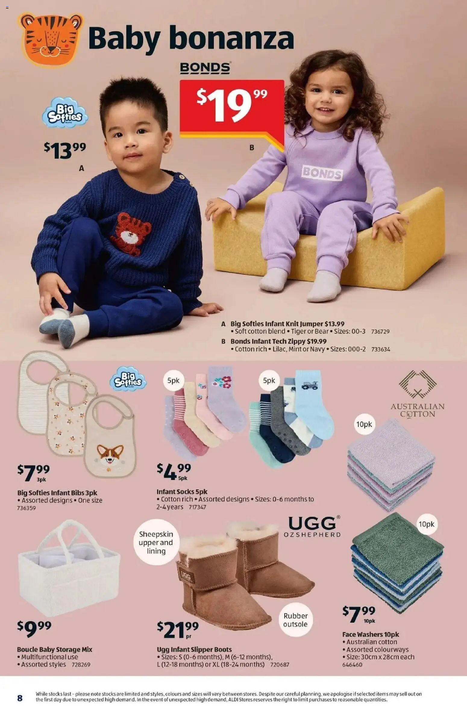 Aldi catalogue - valid from 01/07/2026 | Page: 8 | Products: Jumper, Sheepskin, Socks, Boots