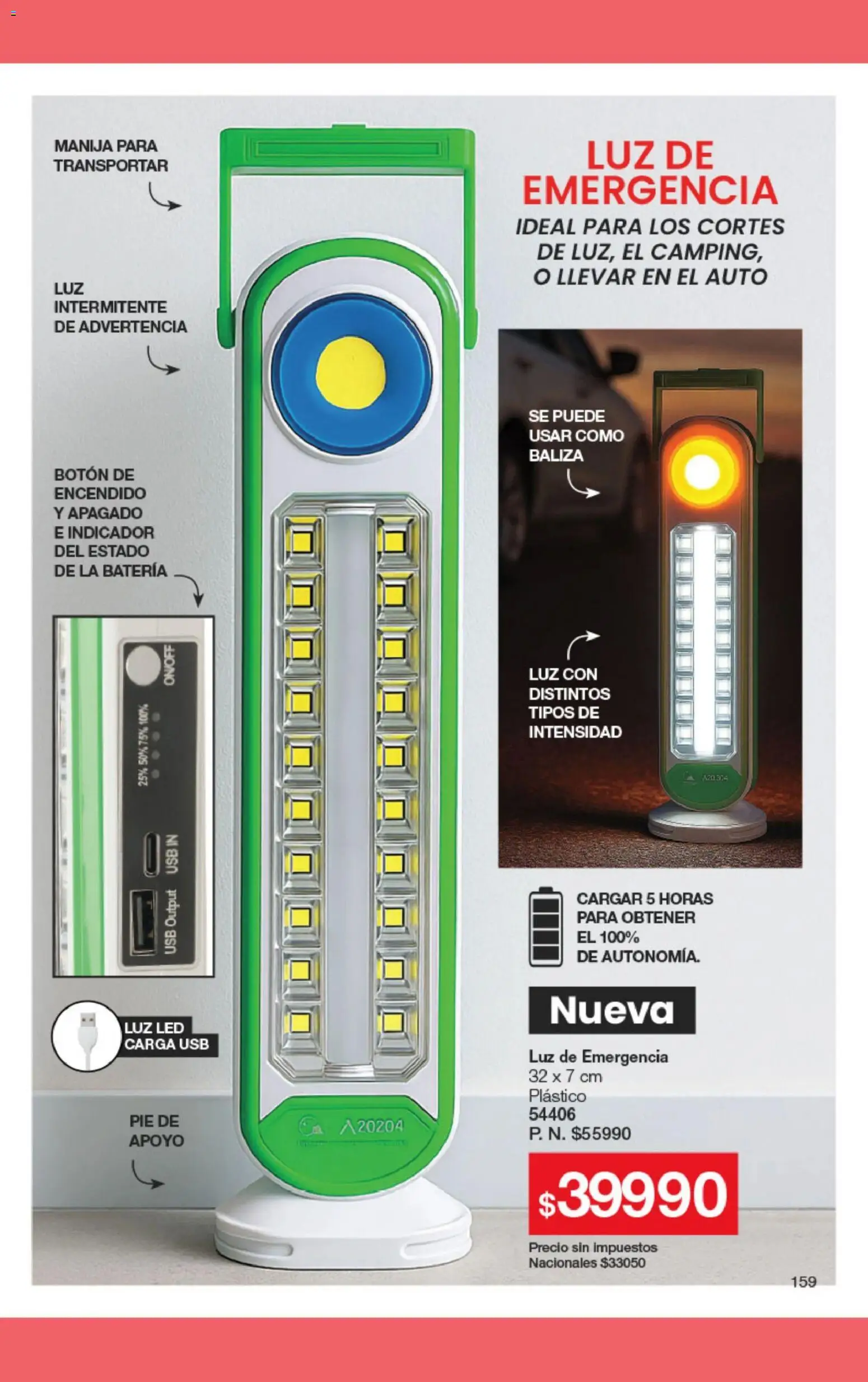 Gigot catálogo 02 │ válido desde el 01/02/2026 | Página: 165 | Productos: Luz de emergencia, Usb, Luz LED, Batería