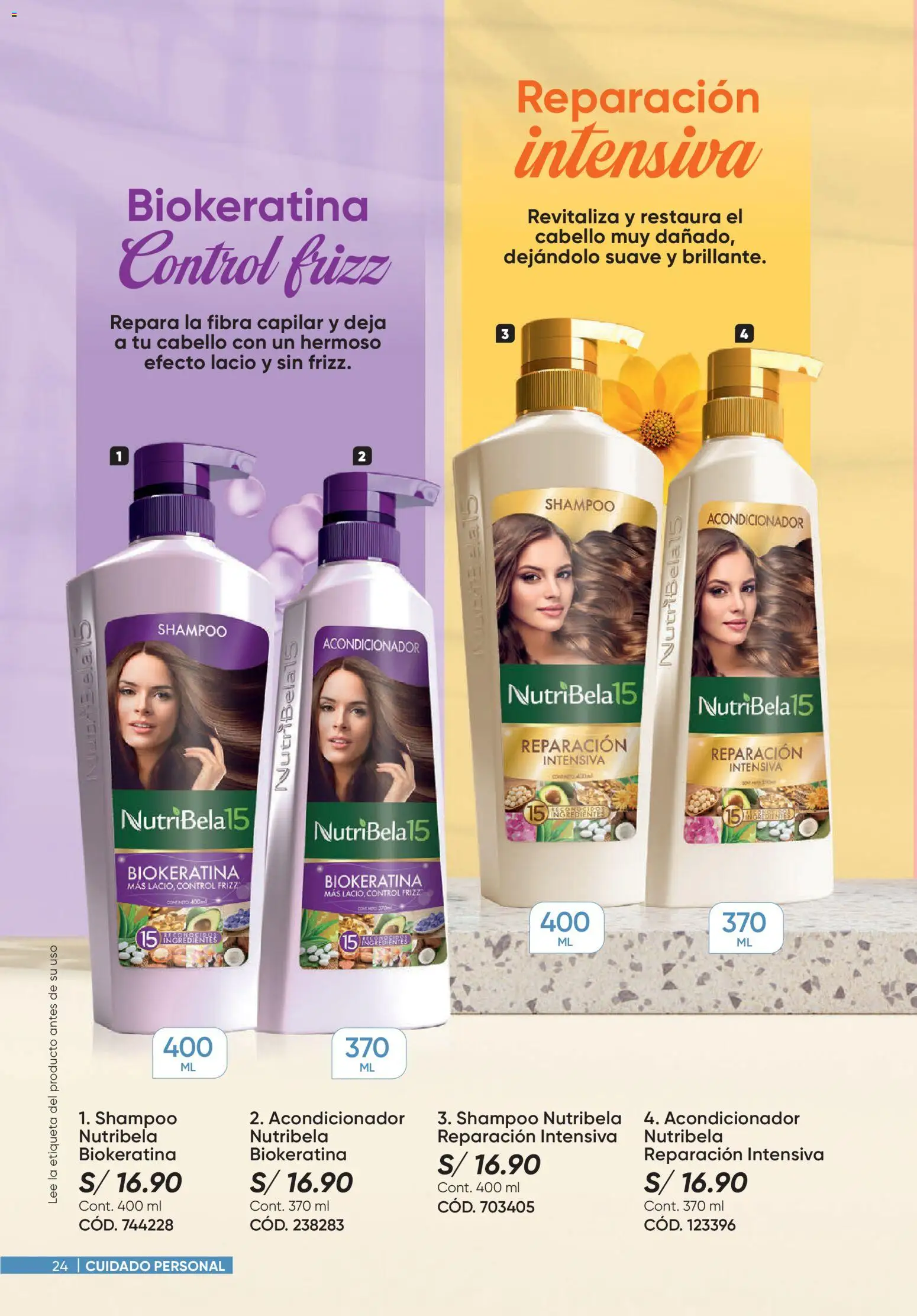Catálogo Azzorti válido desde 31/08/2026 | Página: 24 | Productos: Shampoo, Acondicionador