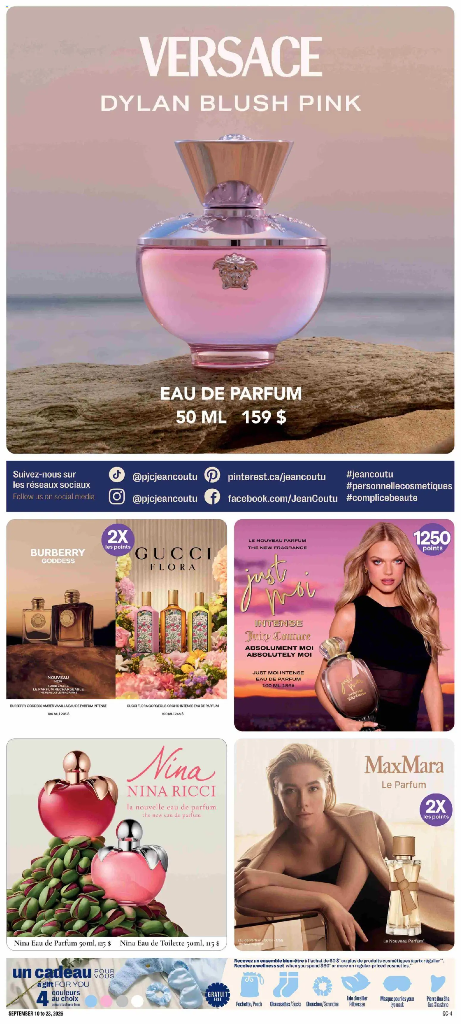 Jean Coutu flyer valid from Sep 10, 2026 | Page: 4 | Products: Fragrance, Orchid, Vanilla, Toilette